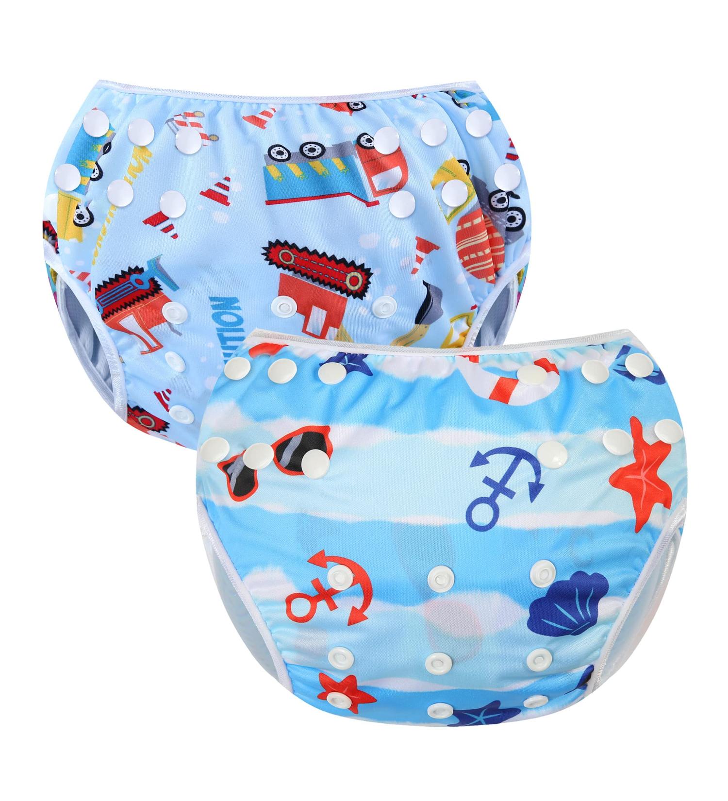 Mixidon Reusable Baby Swimming Diaper & Adjustable Trunks | 0-3 Years | Perfect for Swim Lessons & Ocean Fun - Buy Online on GoSupps.com