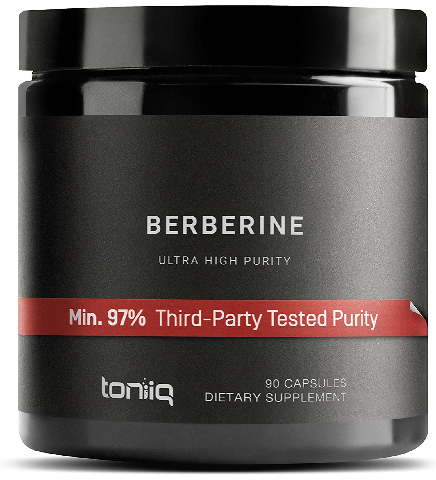 Toniiq Ultra High Strength Berberine HCl - 90 Capsules | Himalayas Sourced - Buy Online on GoSupps.com