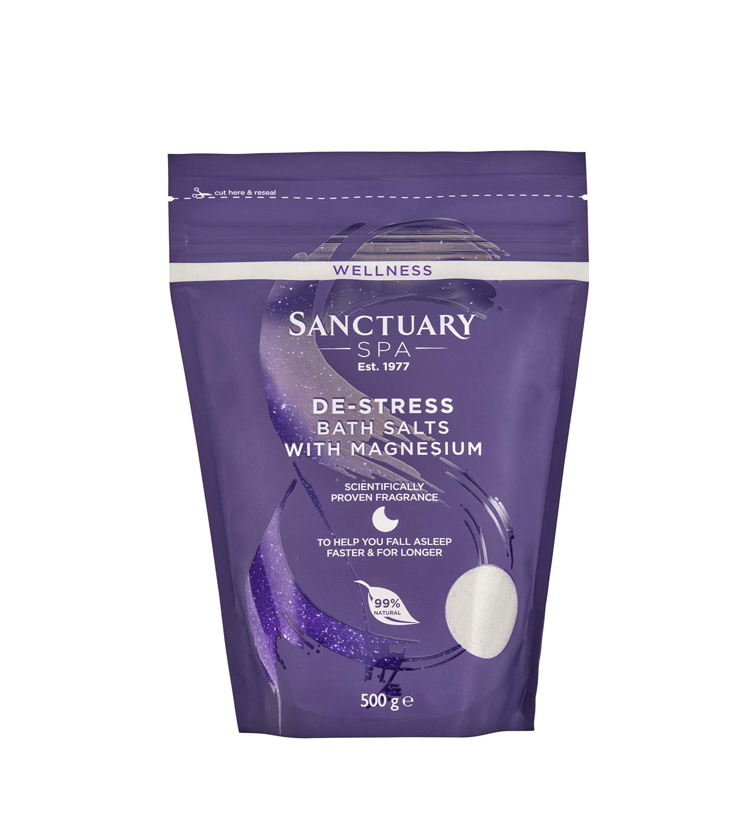 Sanctuary Spa Wellness Stress-Relieving Bath Salts 500g - Buy Online on GoSupps.com