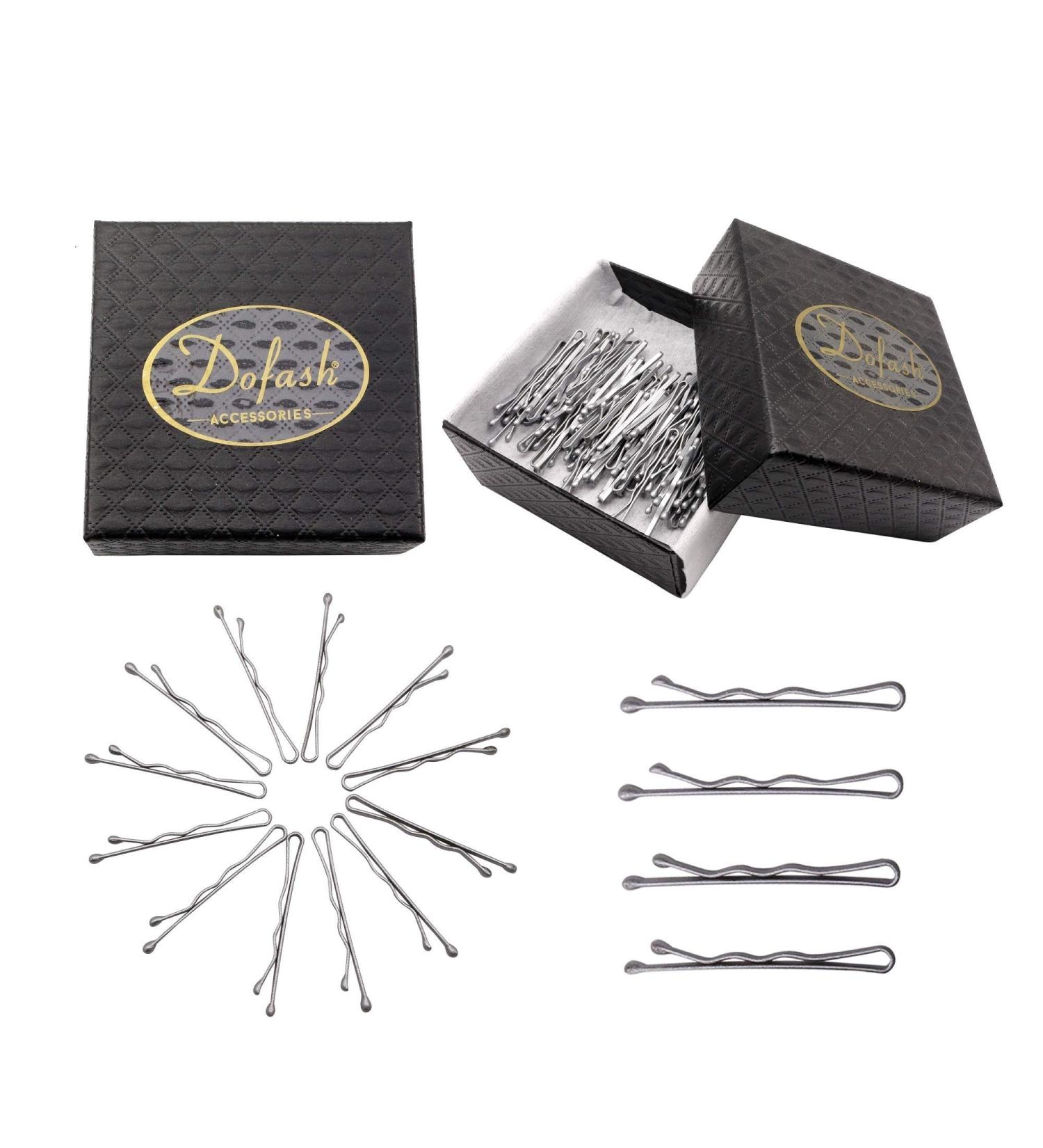Dofash 100Pcs Silver Bobby Pins - 3.5cm Steel Hair Clips for Girls | Hair Accessories (Silver) - Buy Online on GoSupps.com