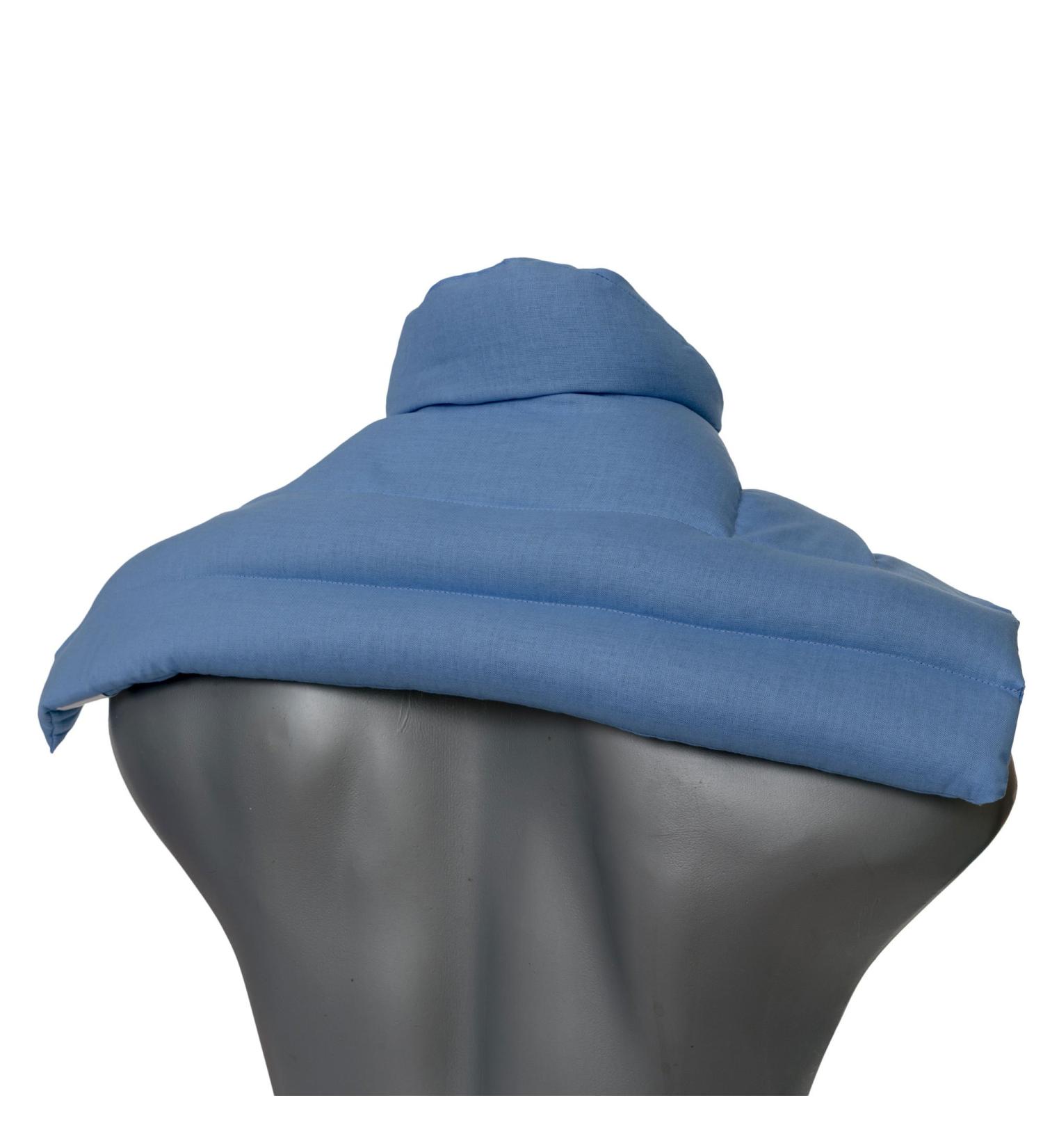 Buy Grape Seed Pillow for Neck & Shoulder Relief - Heat & Cold Therapy - Light Blue - Buy Online on GoSupps.com