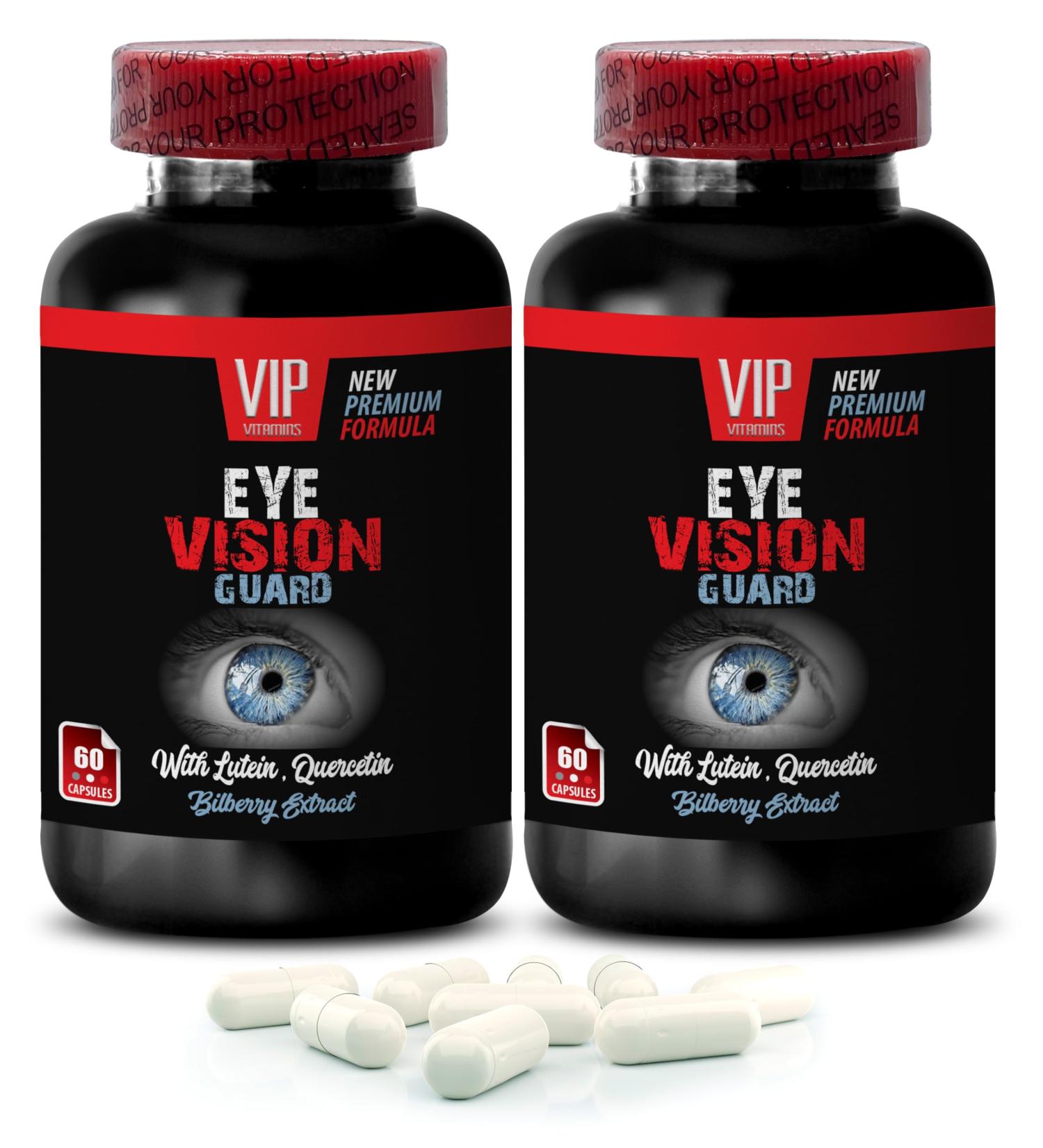 Turmeric Root - Eye Vision Guard - Lutein Grape Bilberry Fruit Quercetin Dihydrate Taurine Milk Thistle L-Glutathione Turmeric Root Grape Bilberry Fruit 2 Bottles 120 Capsules - Buy Online on GoSupps.com