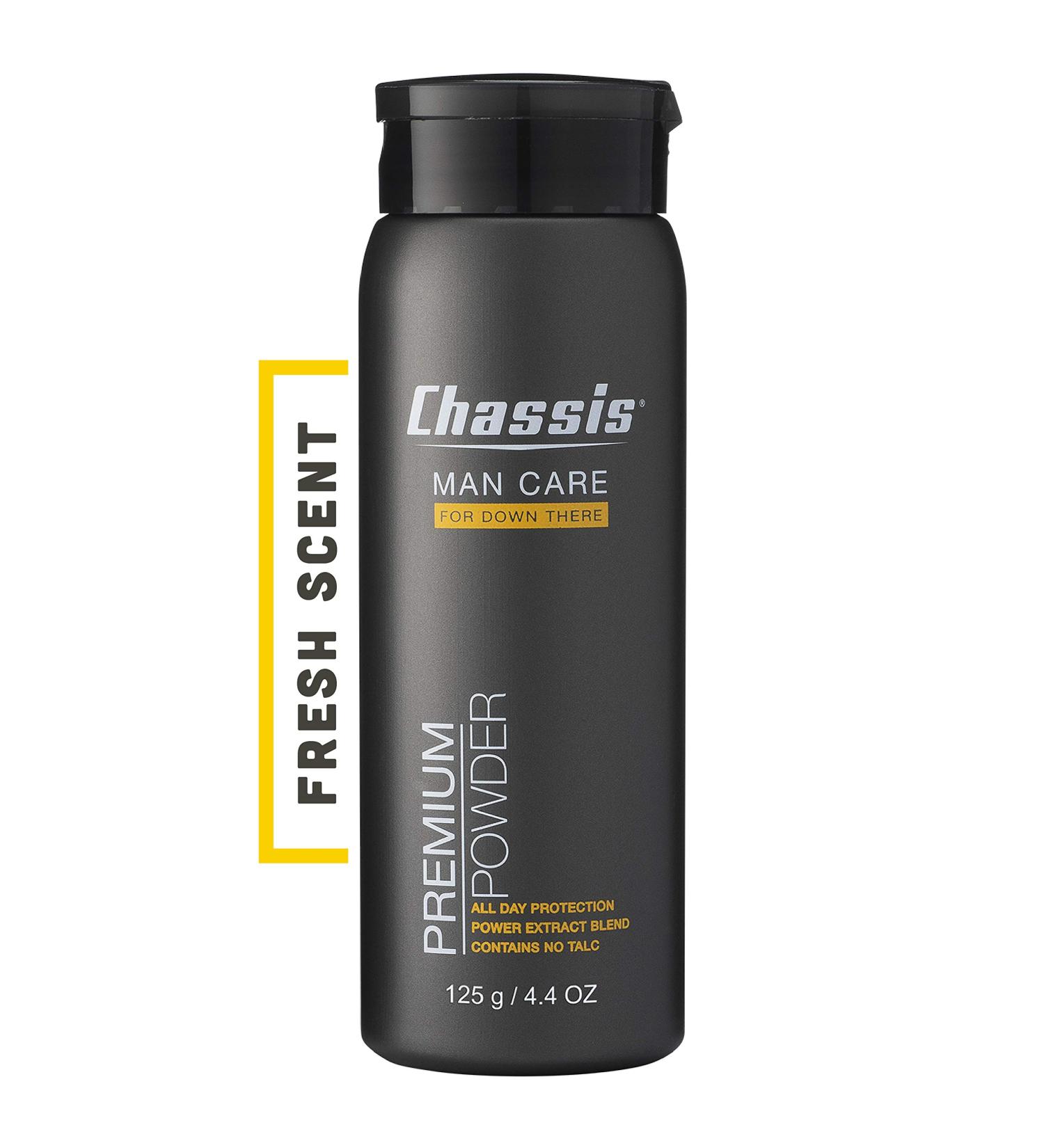 Chassis Man Care Premium Powder 4.4 oz - Comfort & Freshness for Men - Buy Online on GoSupps.com