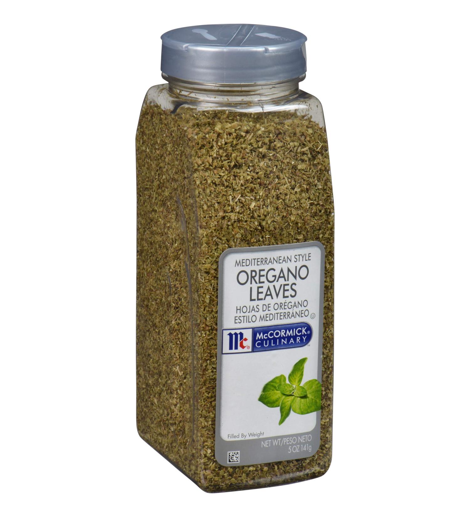 McCormick Culinary Mediterranean Oregano Leaves 5 oz - Premium Dried Herb for Pizza, Soup, Greek Salad, and Grilled Chicken - Buy Online on GoSupps.com