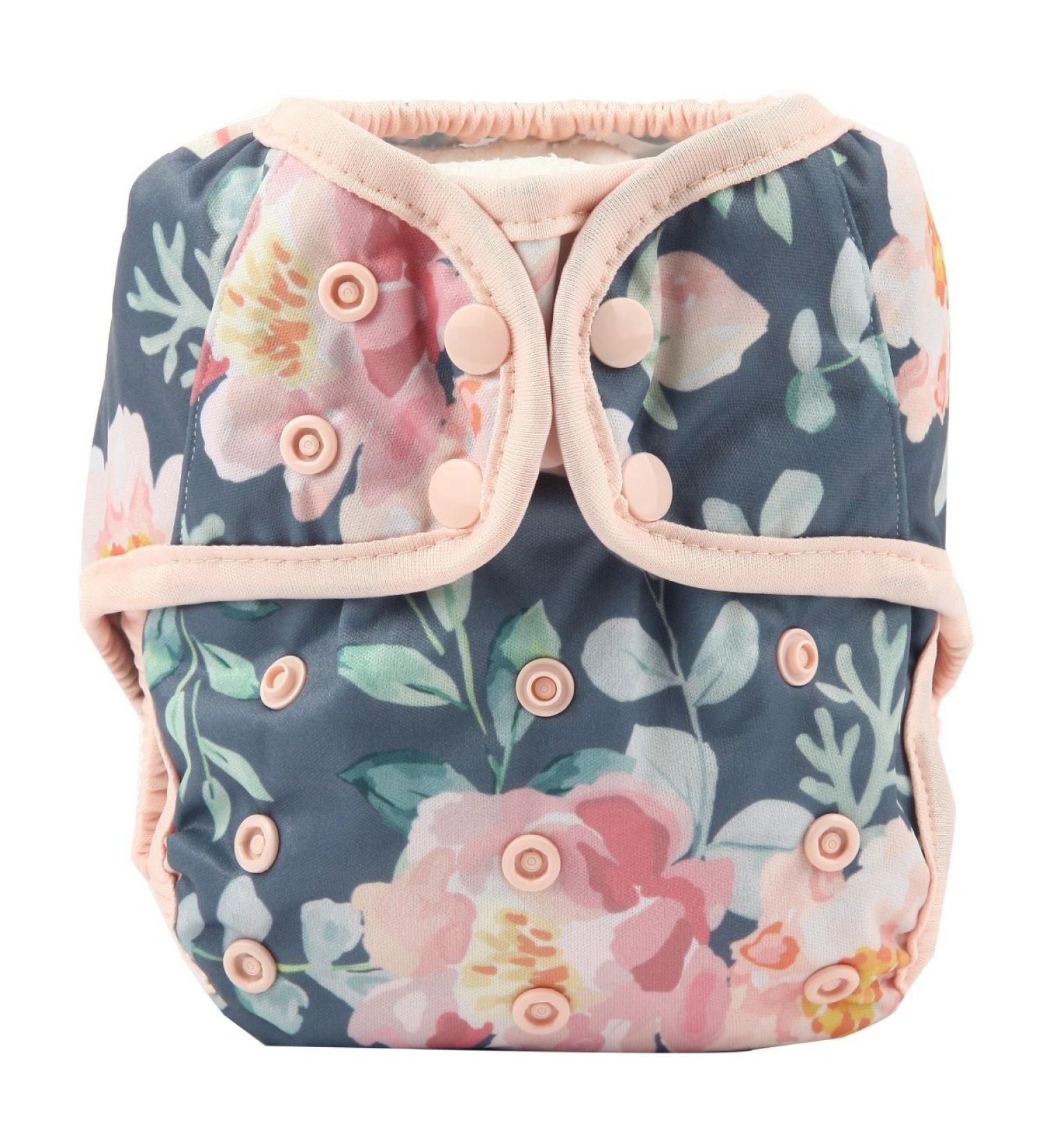 Rose One Size Cloth Diaper Cover Snap with Double Gusset - 1 Count - Buy Online on GoSupps.com