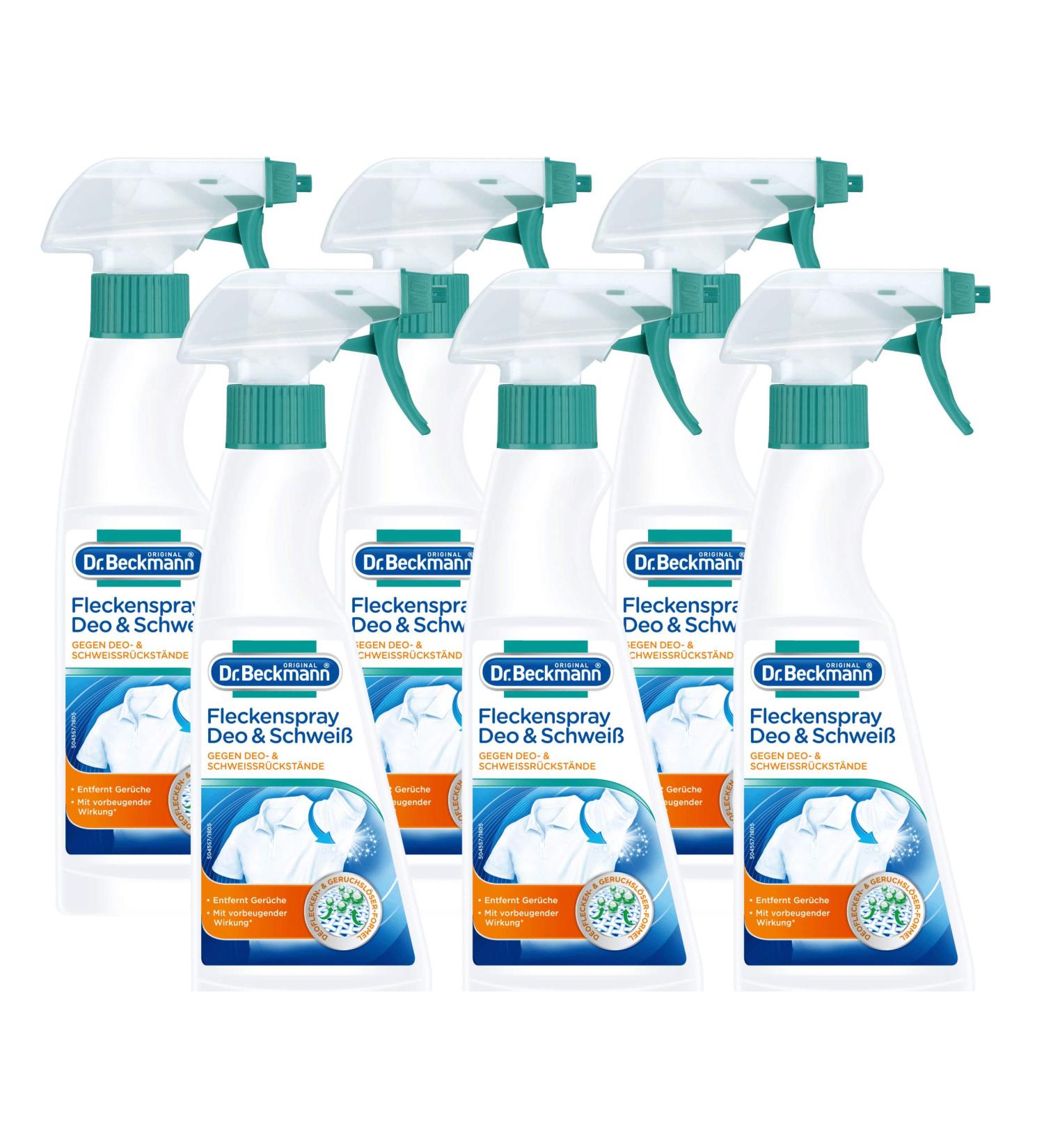 Dr. Beckmann Stain Spray Deodorant & Sweat Pack of 6 (6 x 250 ml) 250 ml (Pack of 6)