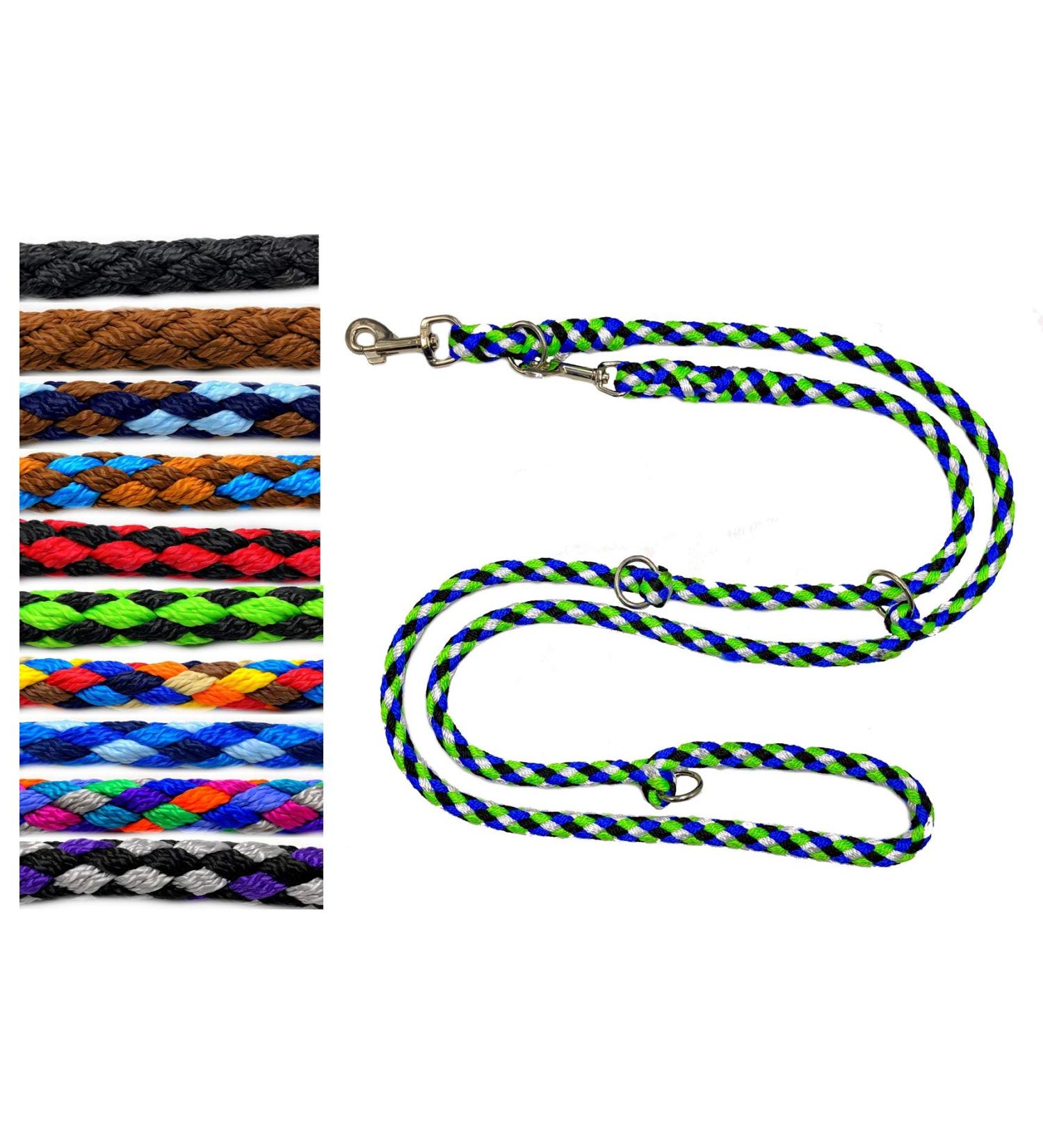 Durable Adjustable Dog Linen for Large Dogs (Up to 80kg) - Jumbo 2.40m/2.80m/3.50m/5m Exercise Line in Seattle (Black Blue Neon Green) - Buy Online on GoSupps.com