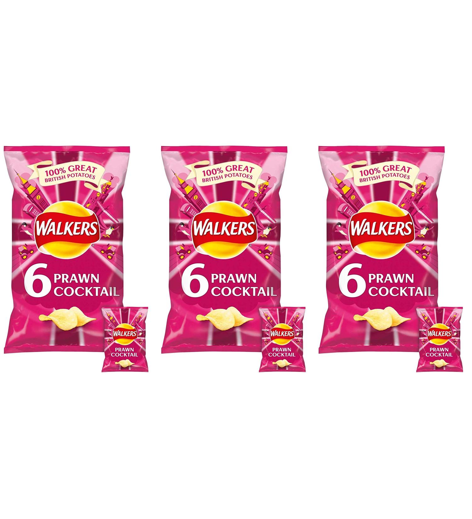 Walkers Walkers Crisps - Shrimp Cocktail (6 x 25 g)