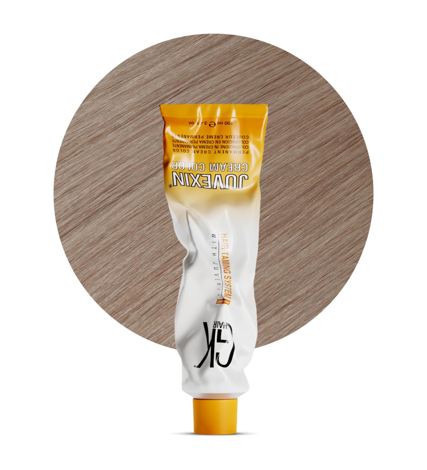 GK Hair Global Keratin Professional Hair Color Cream - Nourishing Permanent Dye 10.7 Lightest Blonde - 3.4 Fl Oz for High Performance Styling - Buy Online on GoSupps.com