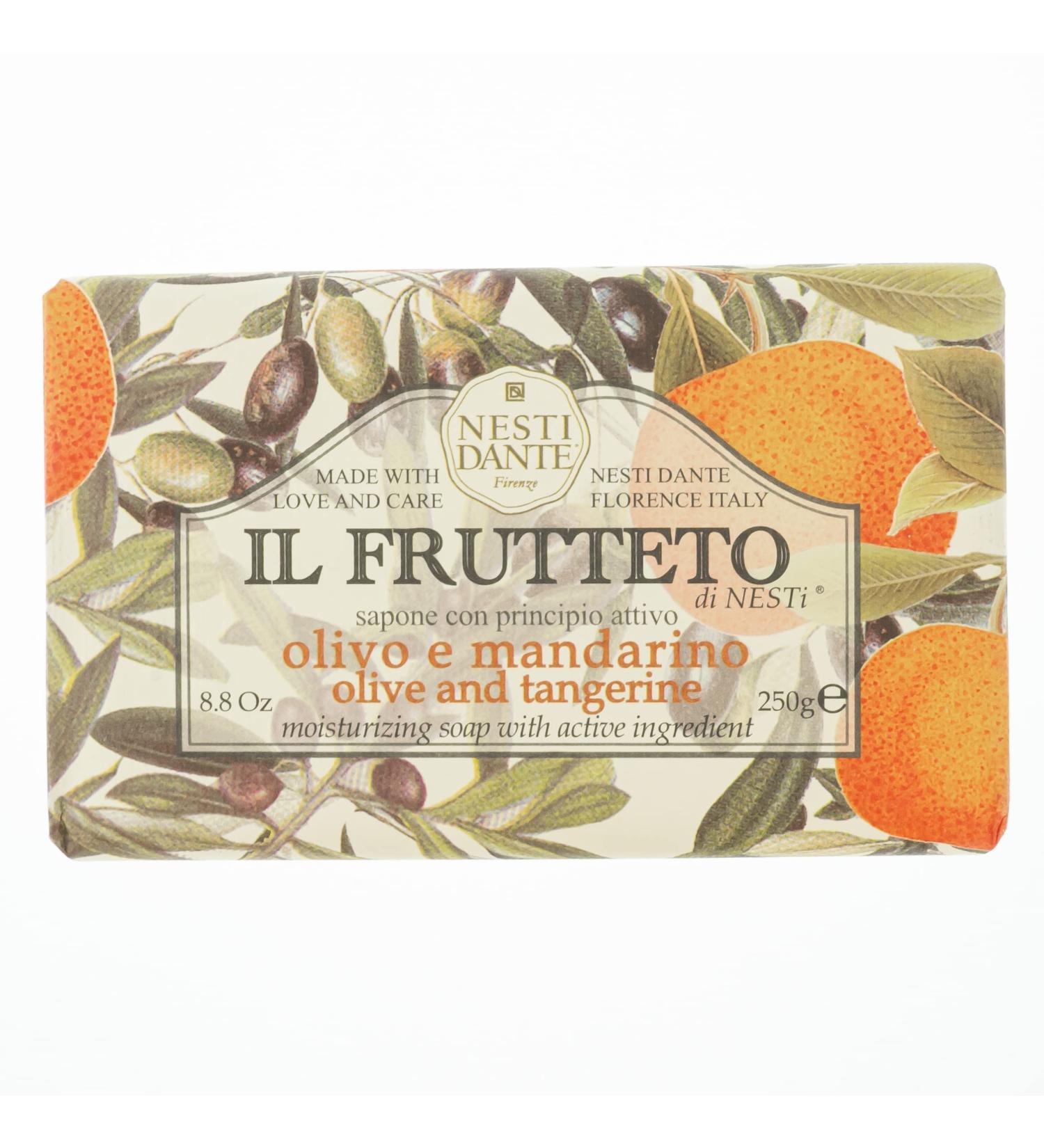 Nesti Dante Il Frutteto Olive & Tangerine Moisturizing Soap 250g/8.8oz - Buy Online on GoSupps.com