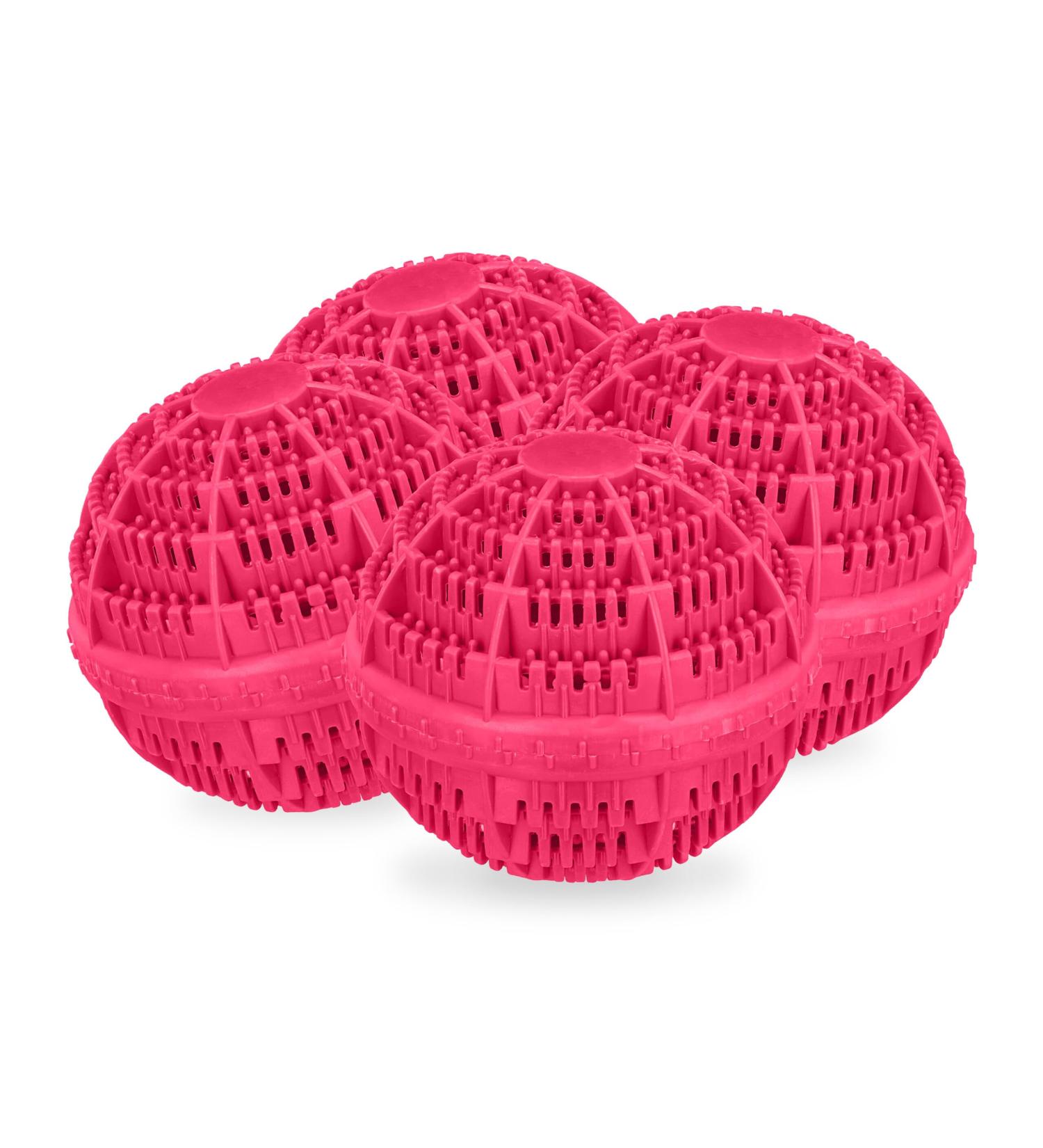 Relaxdays Laundry Ball Plastic 50% Ceramic Pink 9.5 x 10.5 x 10.5 cm - Buy Online on GoSupps.com