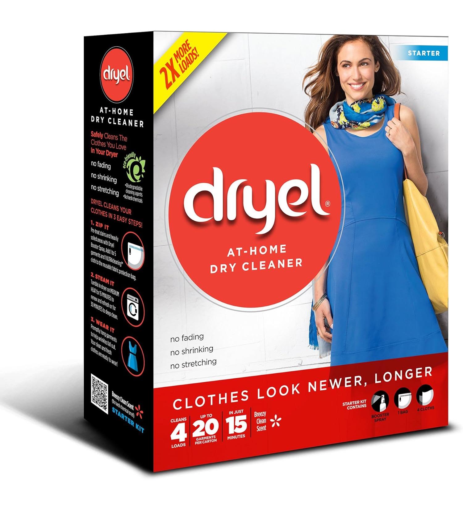 Dryel at-Home Dry Cleaner Starter Kit - 4 Loads - Buy Online on GoSupps.com