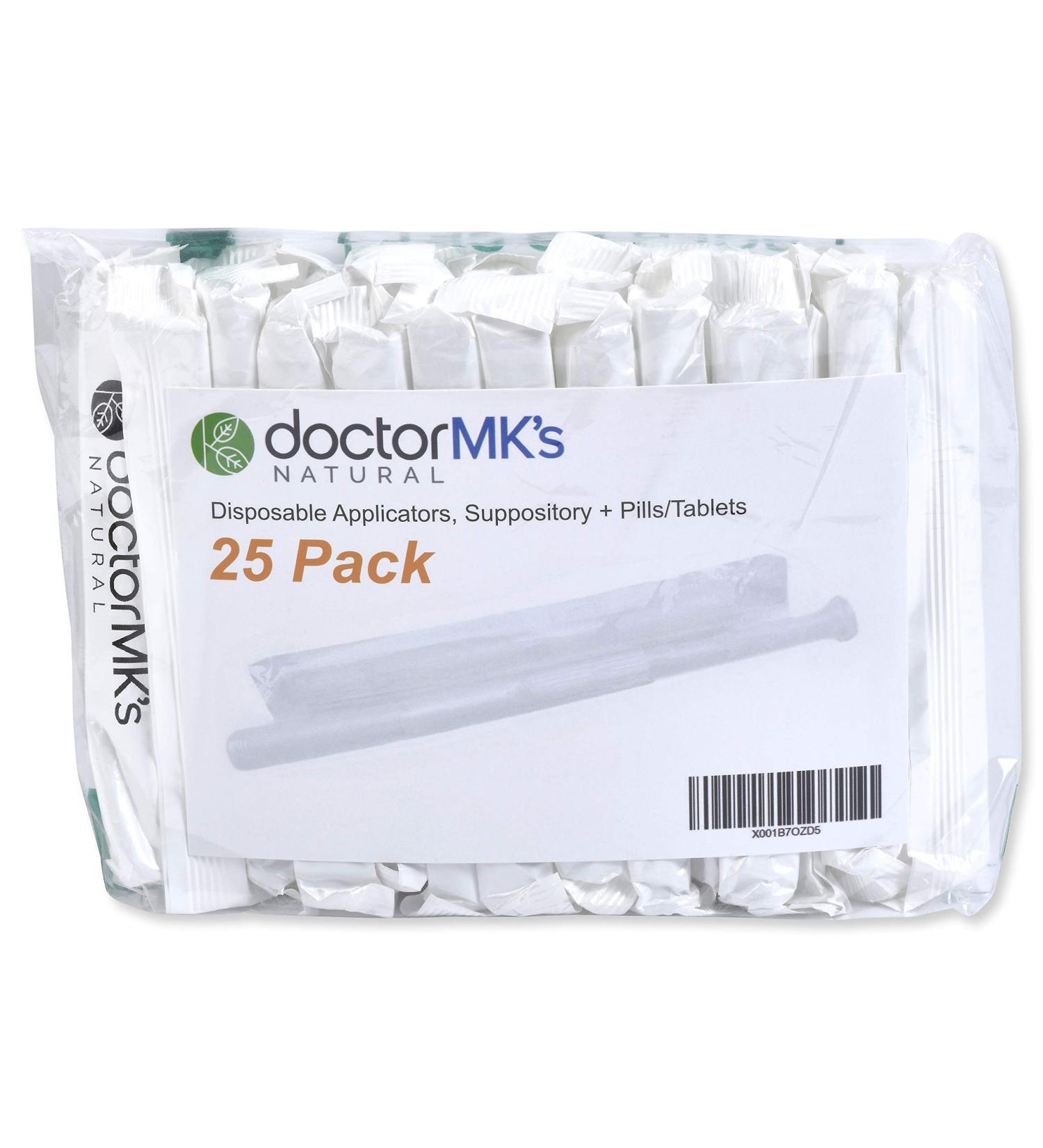 Buy Suppository Applicators (25-Pack) | Fits Most Suppositories & Tablets | Individually Wrapped & Disposable | Doctor MK s  - Buy Online on GoSupps.com