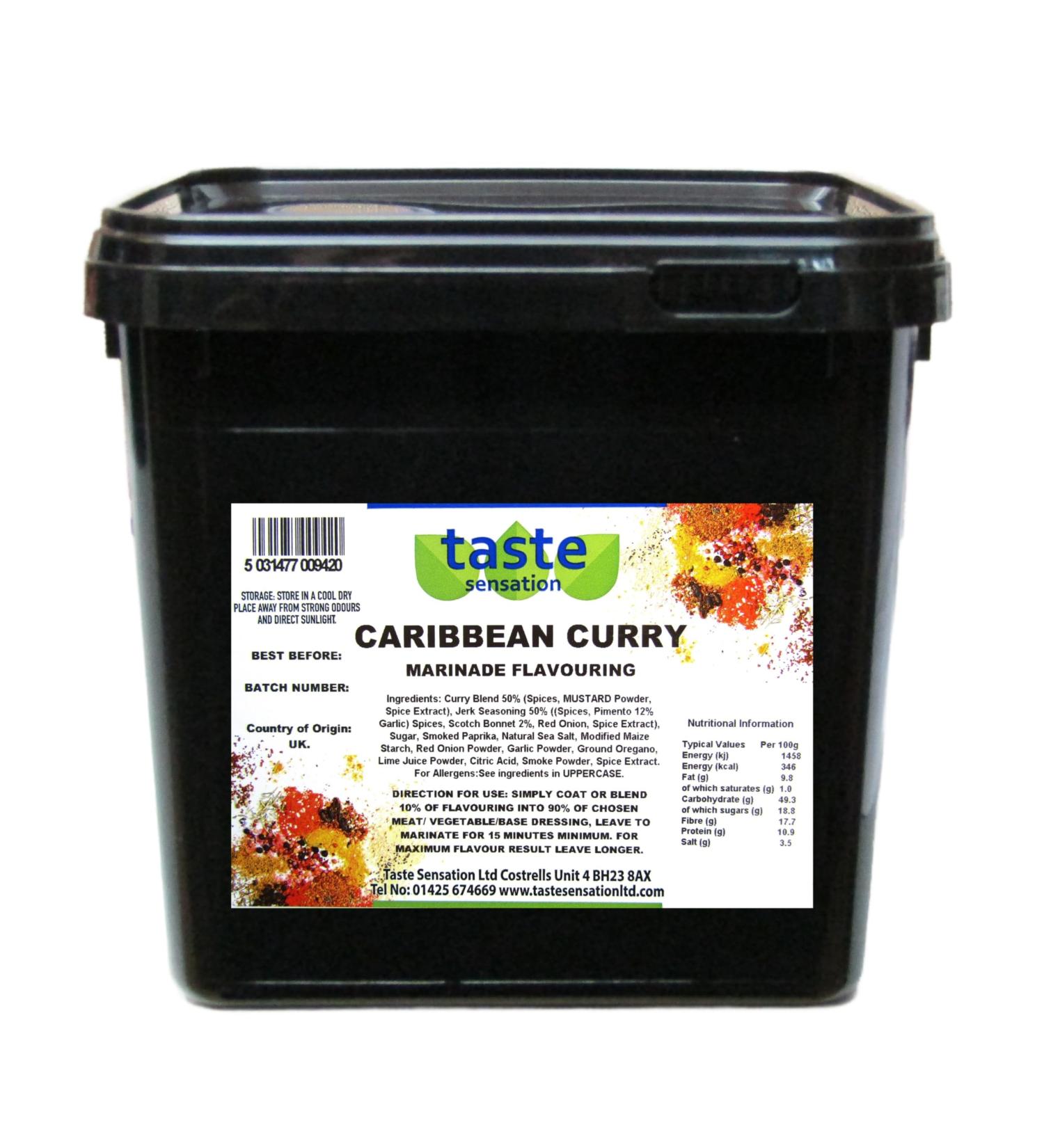 Caribbean Curry Marinade Flavouring - 2.5kg Catering Tub - Buy Online on GoSupps.com
