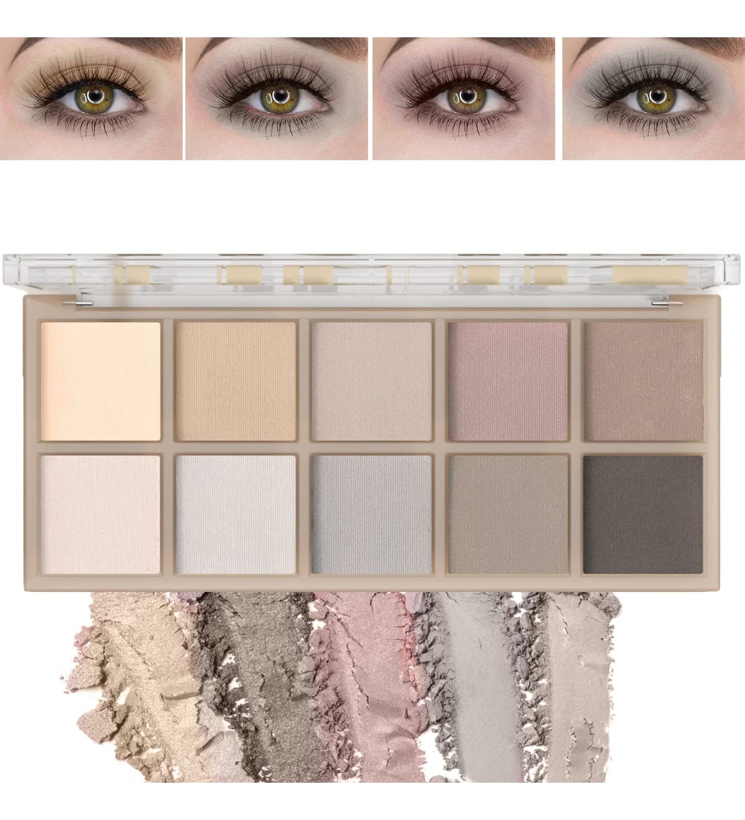 10 Colors Eyeshadow Palette Matte Nude Eye Makeup Palette Ultra-Blendable Long Lasting High Pigmented Waterproof Nudes Neutral Smooth Eye Shadow Palette for Women Natural Charming Looking #04 - Buy Online on GoSupps.com