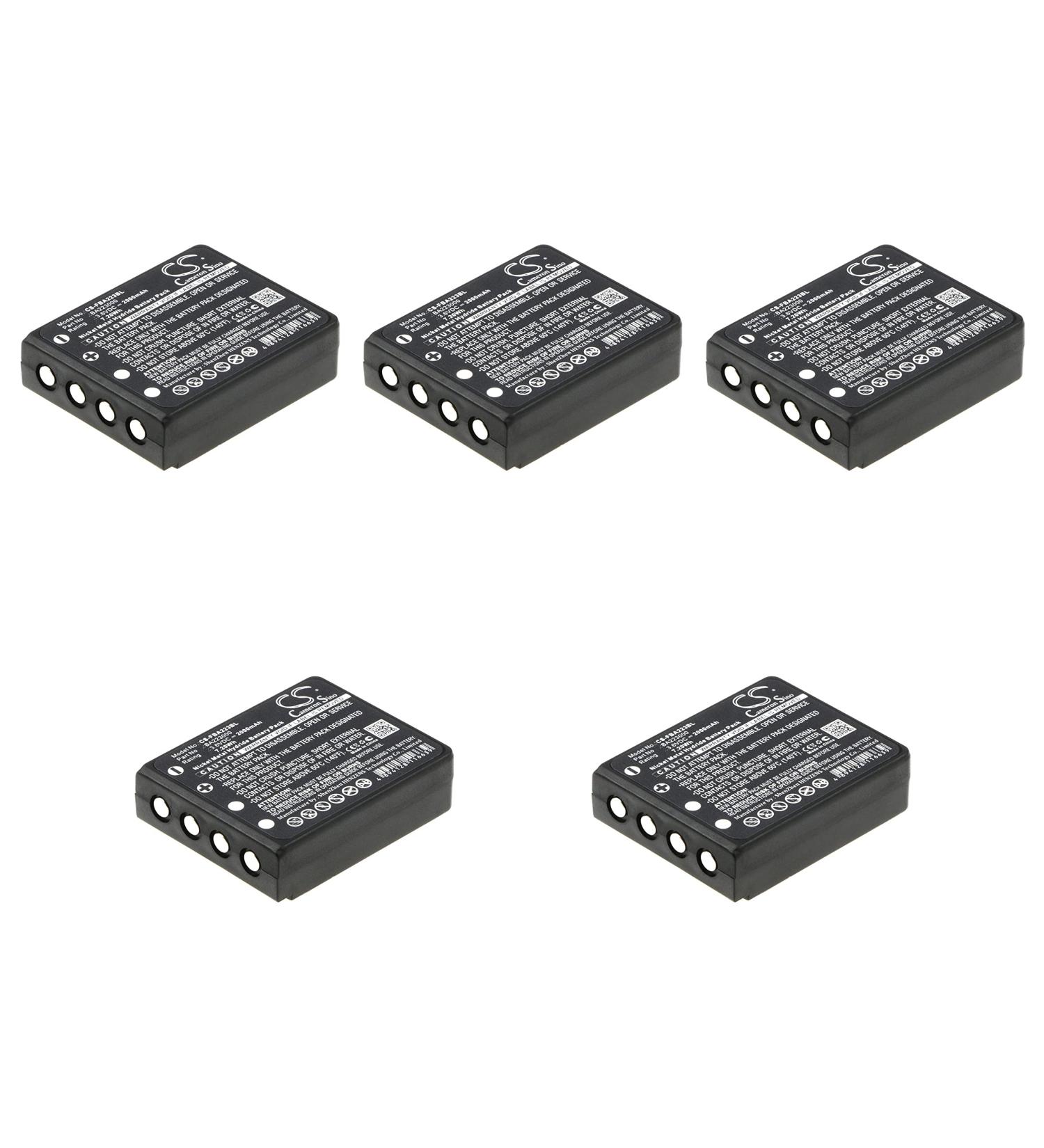Buy 5 Pcs 2000mAh/3.6V Replacement Battery for HBC Radiomatic Micron 4 5 7 Patrol D & Vector Pro - International Shipping Available - Buy Online on GoSupps.com