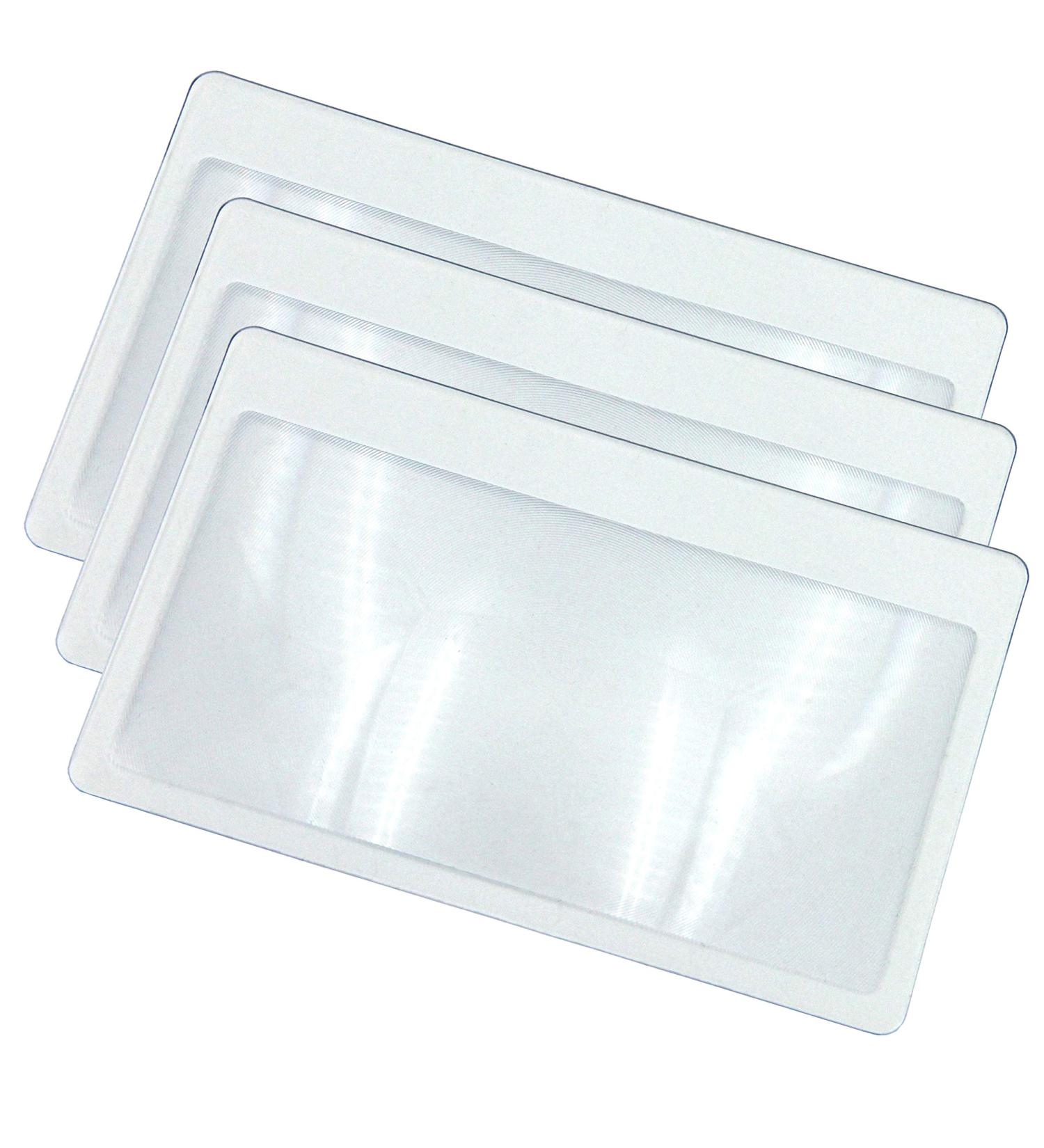 Thorani 3-Piece Pocket Motion Credit Card Magnifier - Ultra Thin Flexible & Triple Enlargement - Buy Online on GoSupps.com