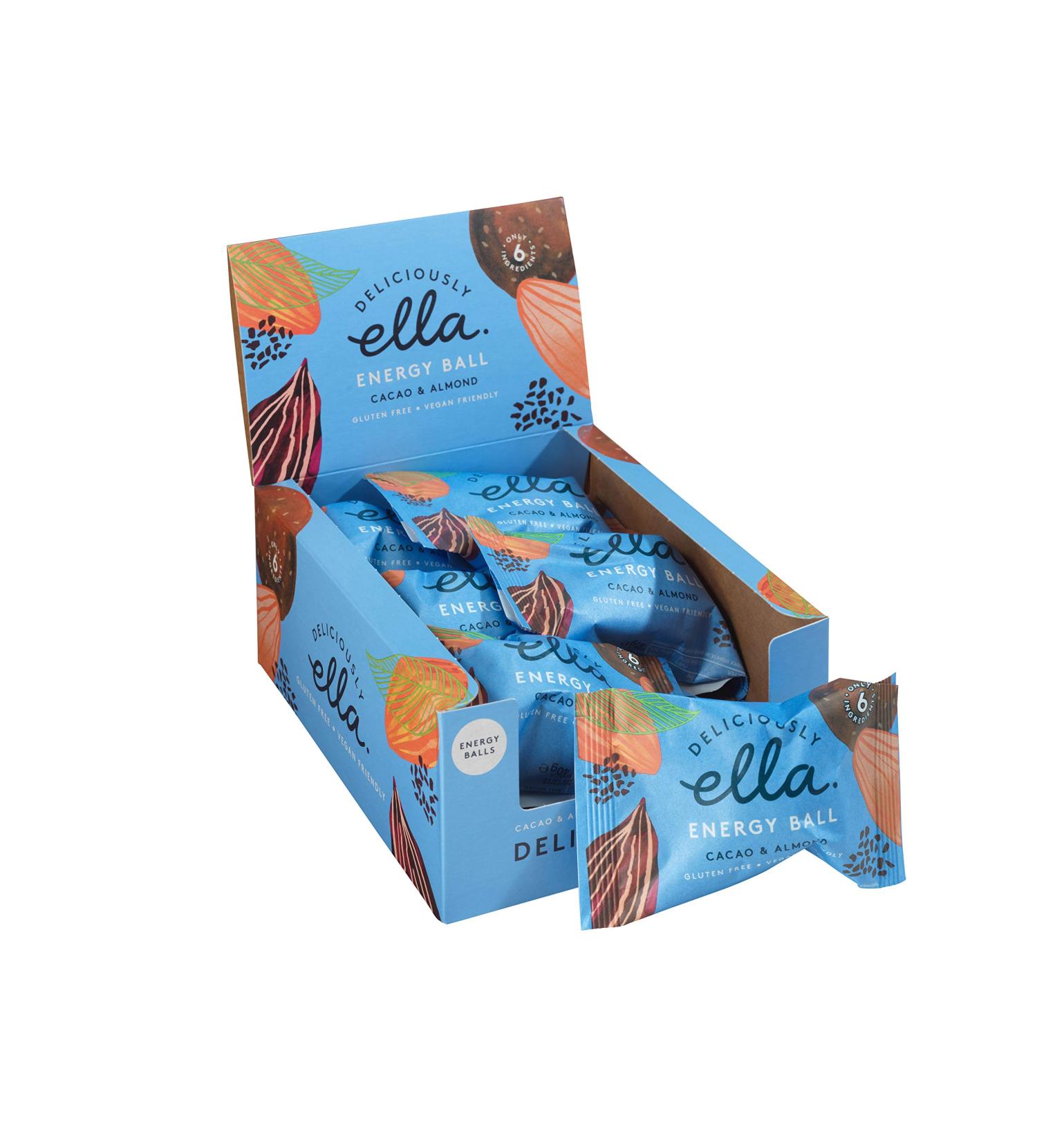  Deliciously Ella Deliciously Ella Energy Ball Cocoa Pack of 12 vegan energy balls gluten-free and sugar-free 40g - Buy Online on GoSupps.com