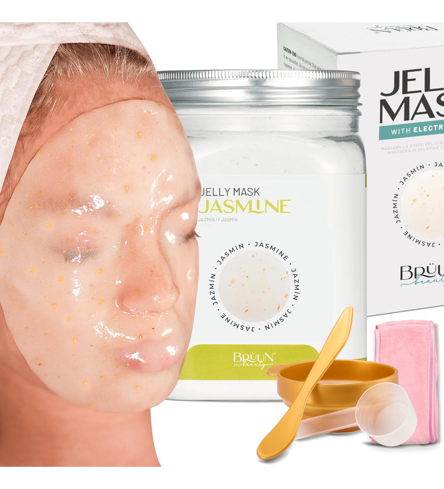 Br un Peel-Off Jelly Mask | Premium Modeling Jazmine Jar Powder for Spa & Skin Care - Buy Online on GoSupps.com