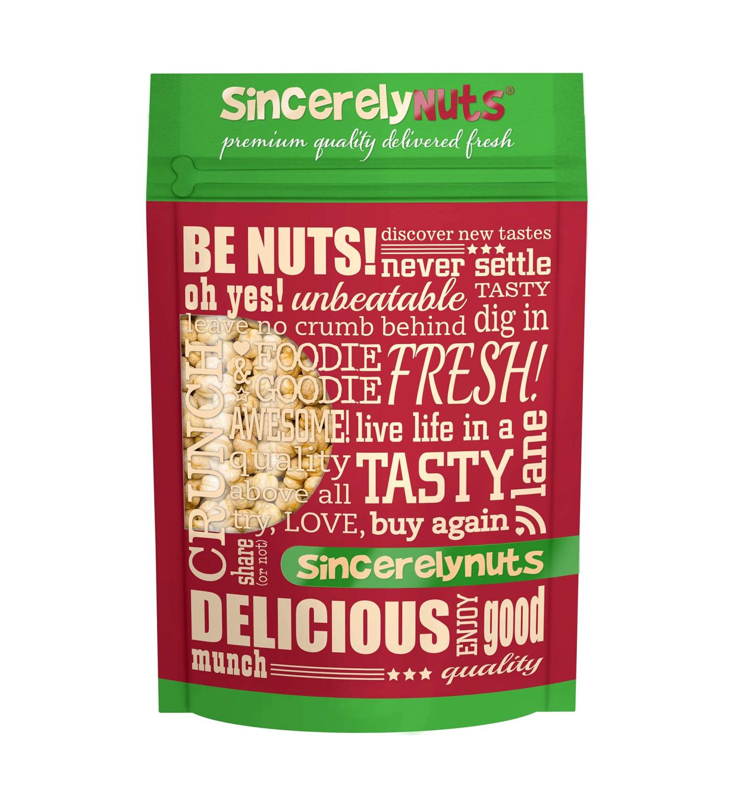 Sincerely Nuts Roasted Unsalted Chickpeas (5 LB) - Plant-Based Protein Snack - Vegan, Kosher, Gluten-Free - Perfect Meal Addition - Buy Online on GoSupps.com