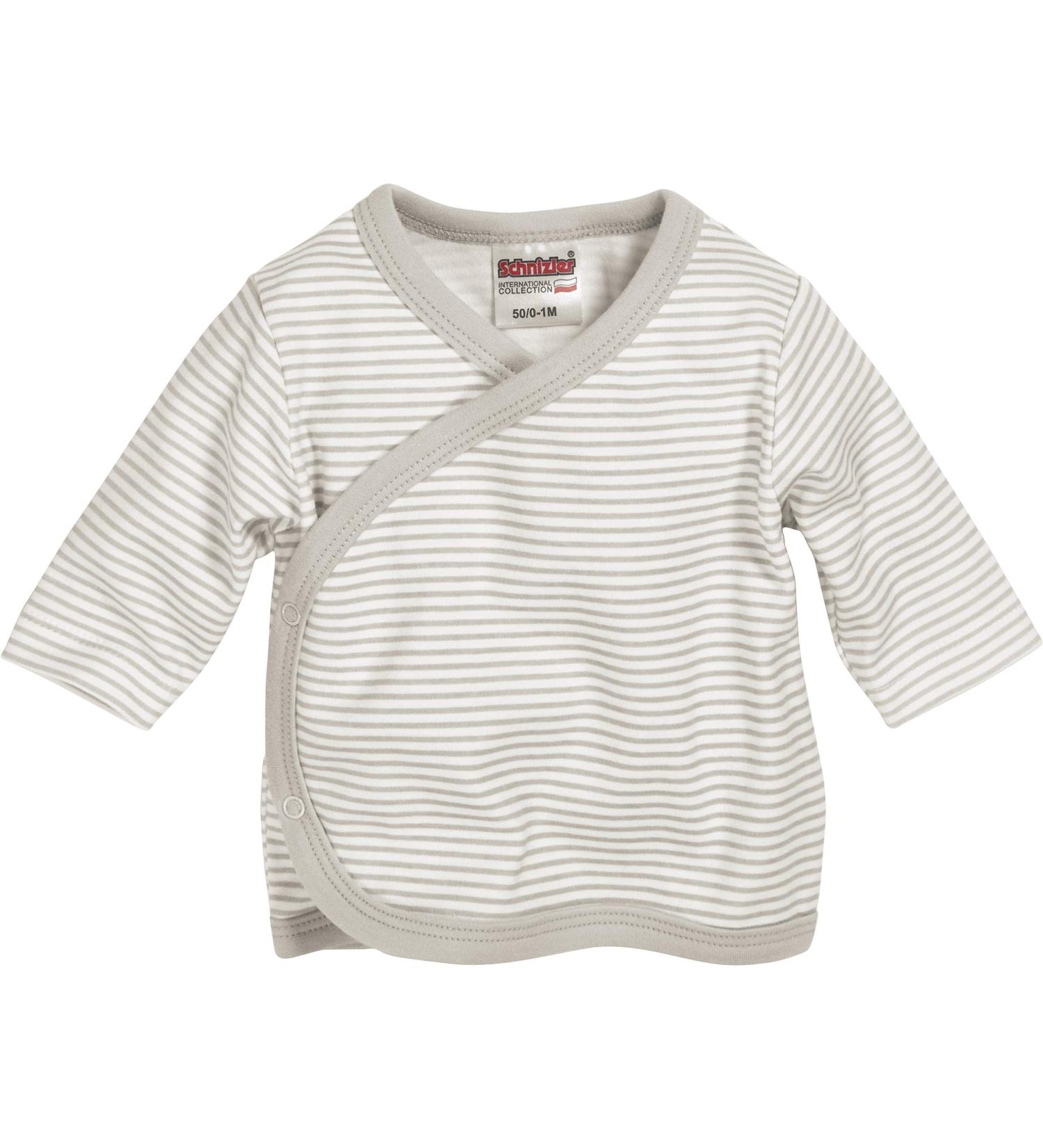 Playshoes Unisex Kid's Fl gelhemd Langarm Ringel Baby Top 50 Nature