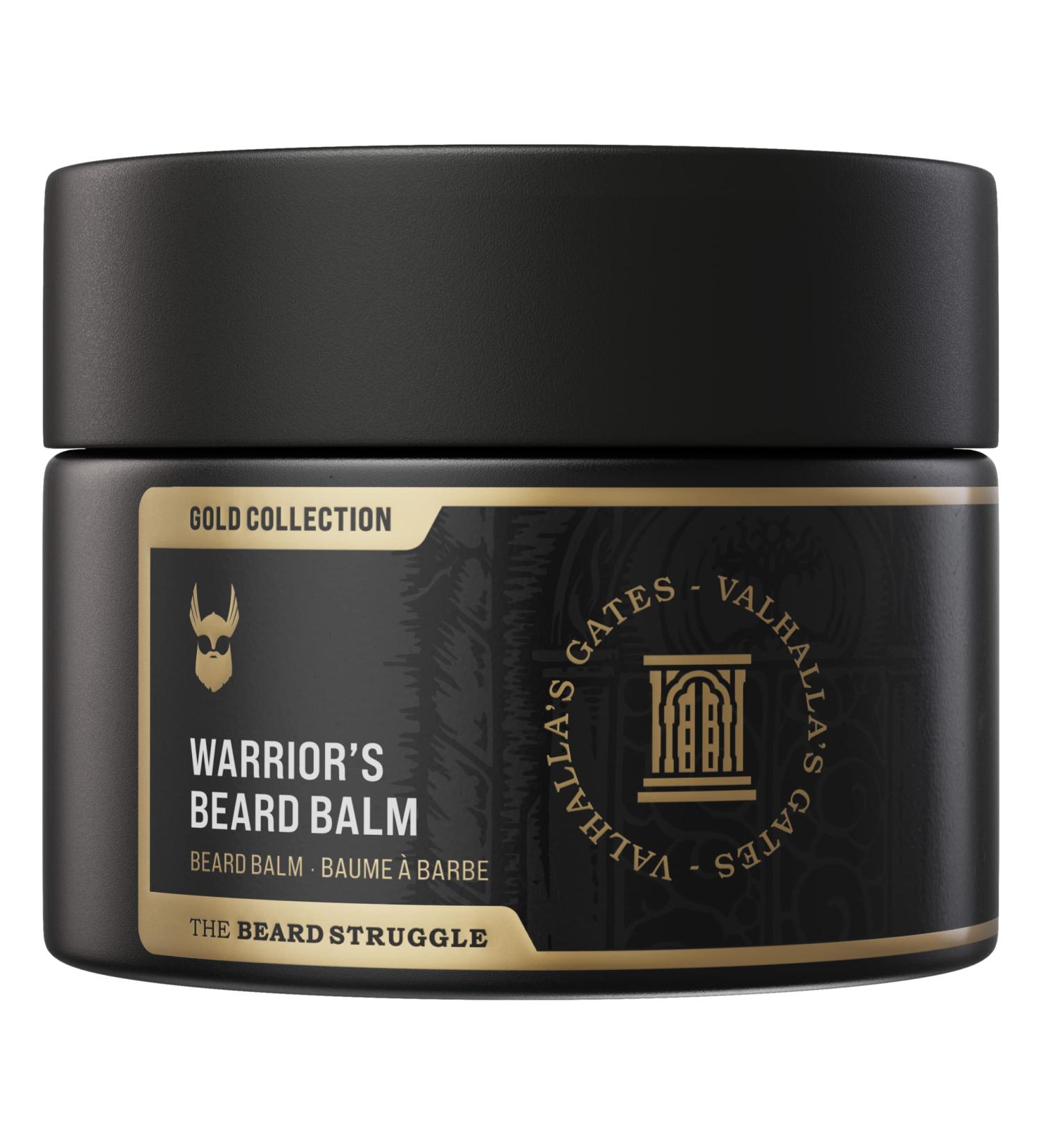 Beard Struggle Warrior's Beard Balm - Valhalla's Gates | Luxurious Cologne-Grade Fragrance | 100% Natural Ingredients - 50g Gold - Buy Online on GoSupps.com