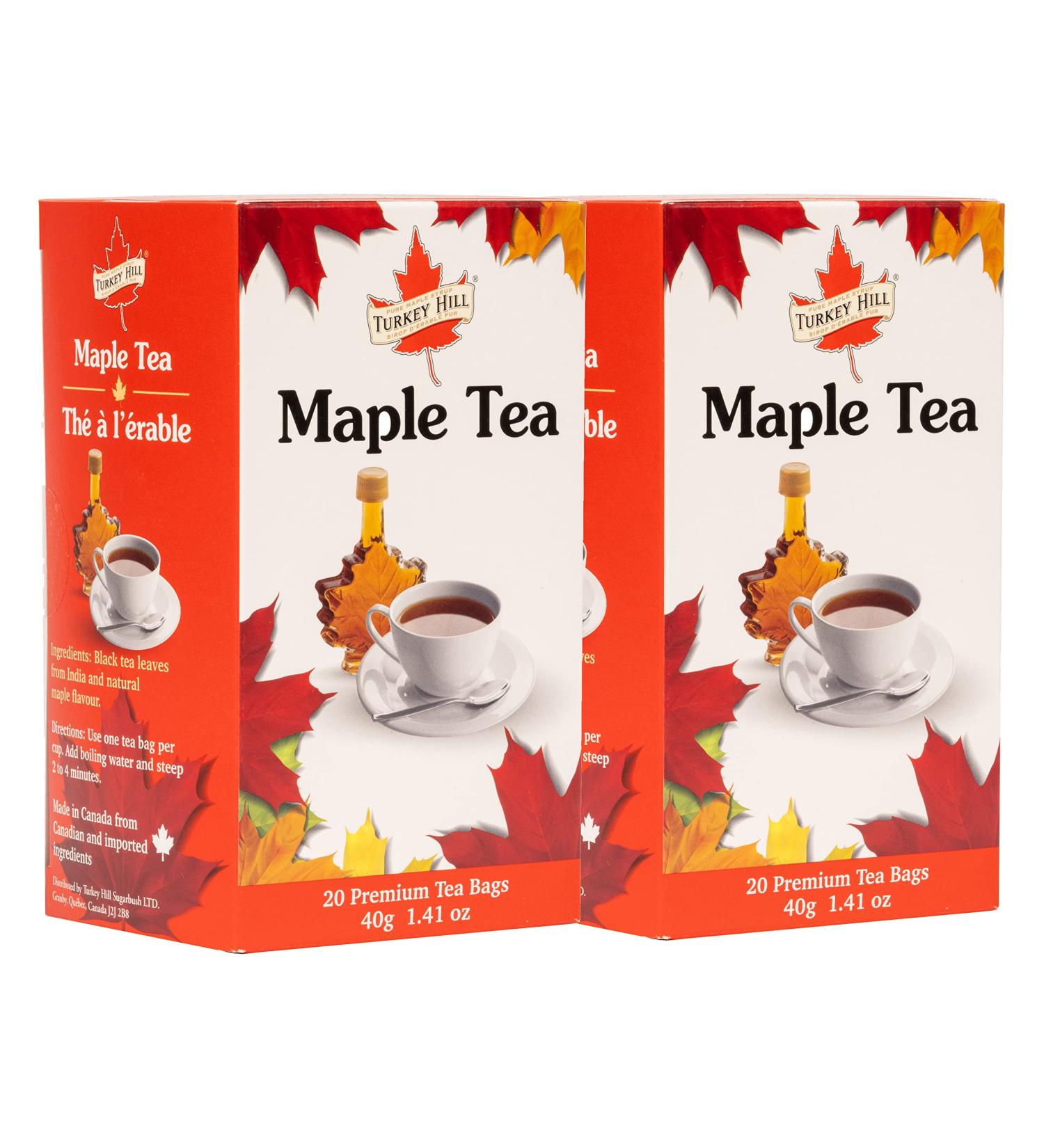 Turkey Hill Sugarbush Premium 100% Pure Canadian Maple Infused Tea (Pack of 2 40 Count) Maple Tea - Buy Online on GoSupps.com