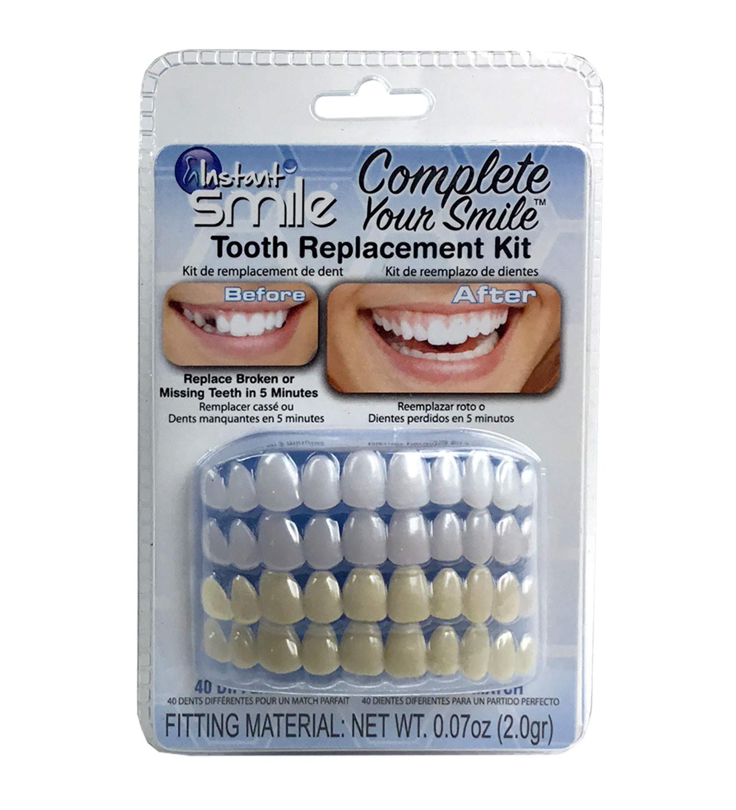 Instant Smile Tooth Replacement Kit - Complete Your Smile in Minutes - Patented Solution - Buy Online on GoSupps.com