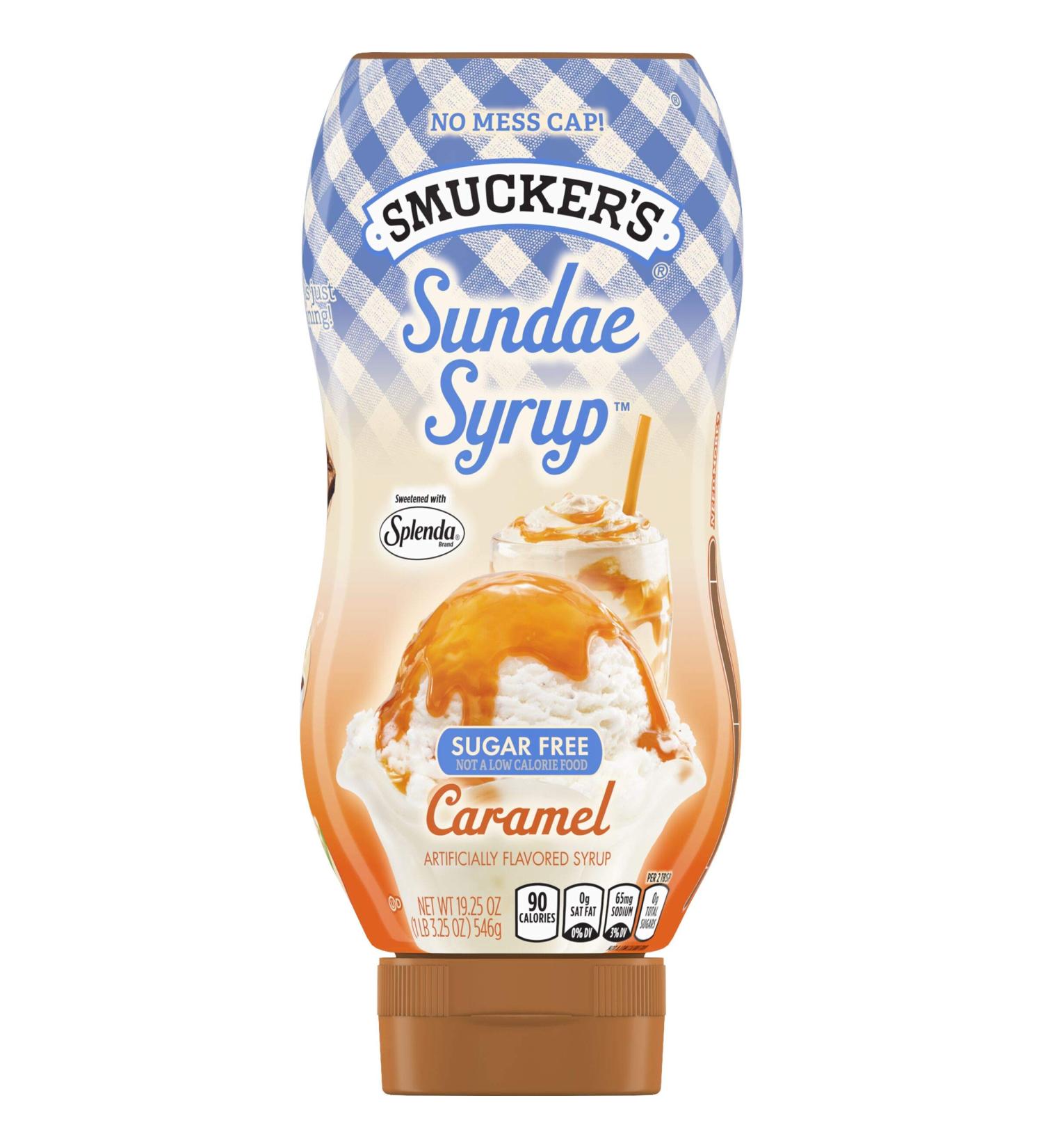 Smucker's Sugar Free Caramel Flavored Syrup - 19.25 oz | Sundae Syrup - Buy Online on GoSupps.com