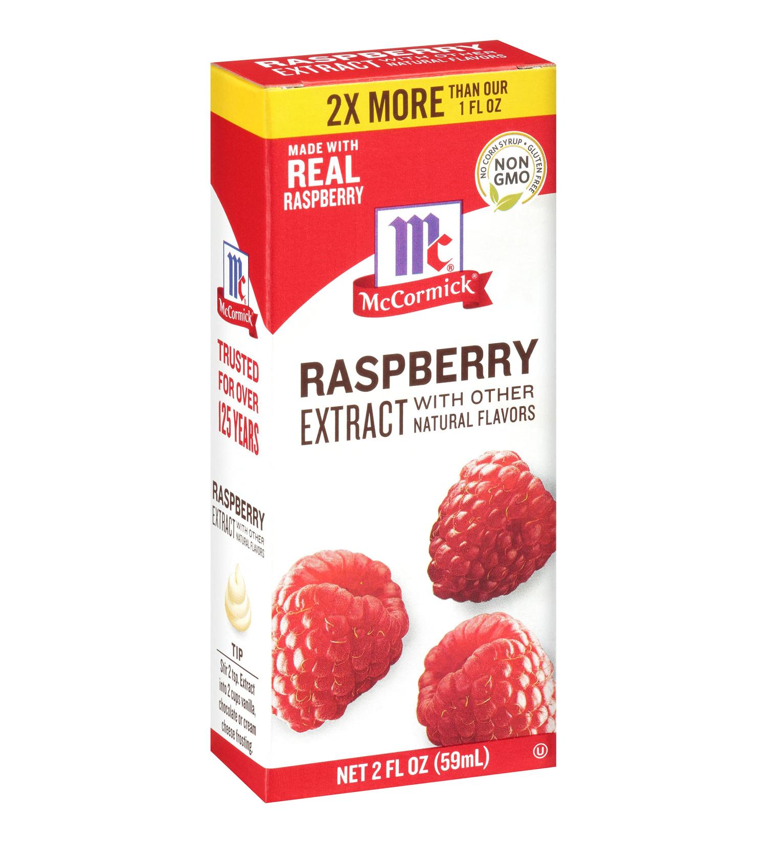 McCormick Raspberry Extract with Other Natural Flavors  2 fl oz Raspberry 2 Fl Oz (Pack of 1) - Buy Online on GoSupps.com