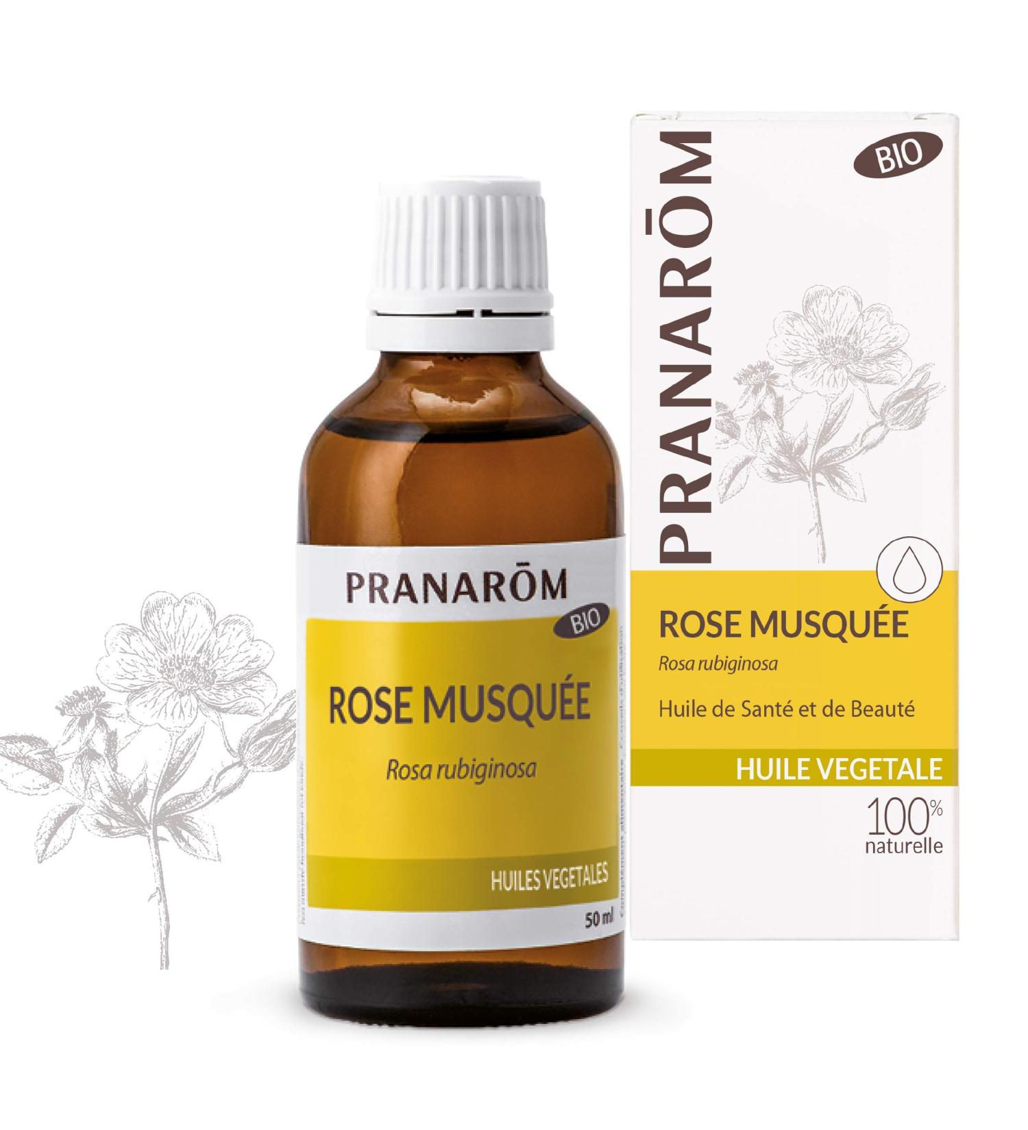 Organic Rose Mosqueta Oil 50ml - Pranar for Muscular Relief | International Shipping - Buy Online on GoSupps.com