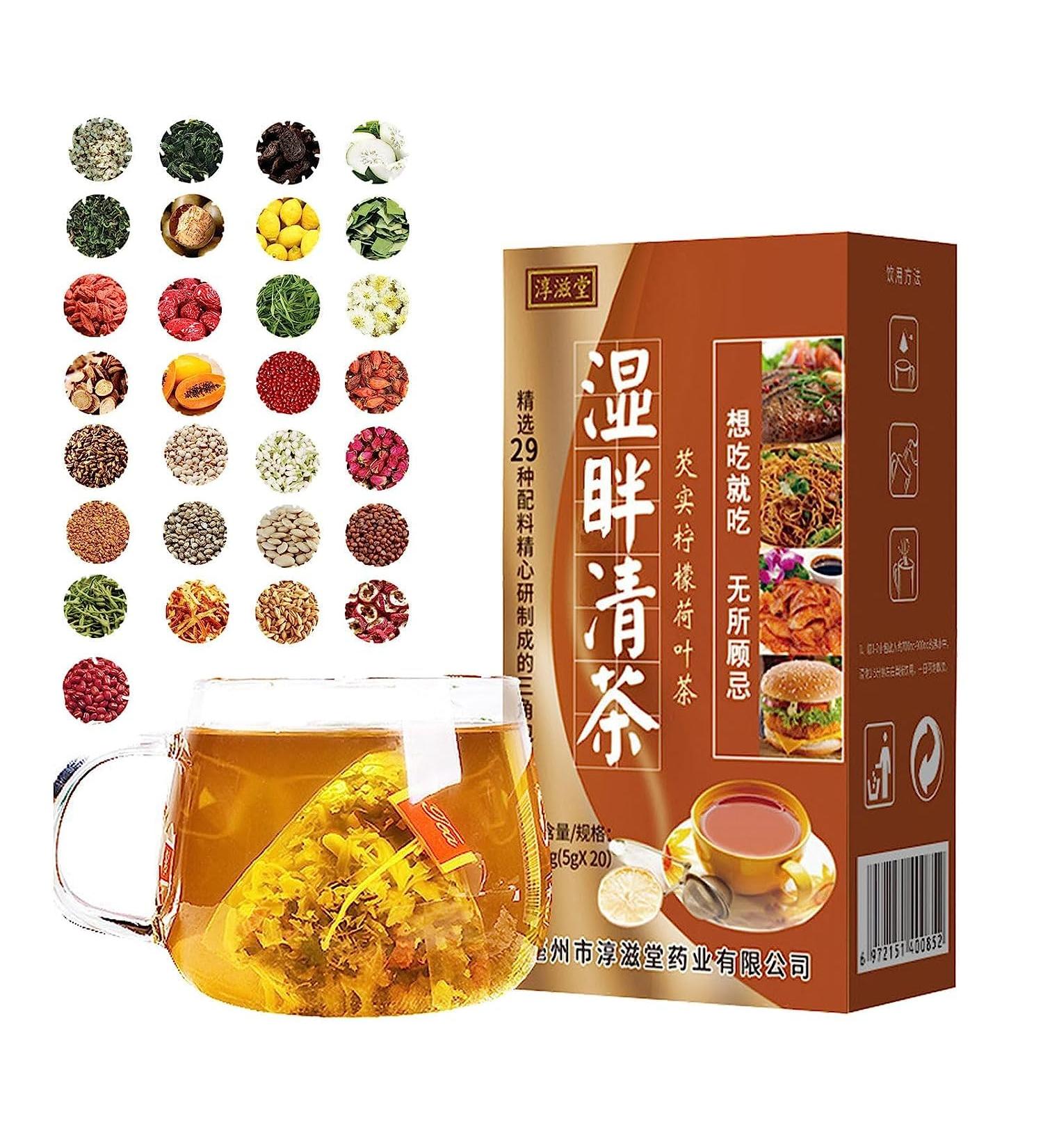 29 Flavors Liver Care Tea Dampness Removing Tea Chunzitang 29 Flavor Herbal Chinese Tea Chinese Health Herbal Tea Lemon Red Bean Barley Tea (1Box) - Buy Online on GoSupps.com
