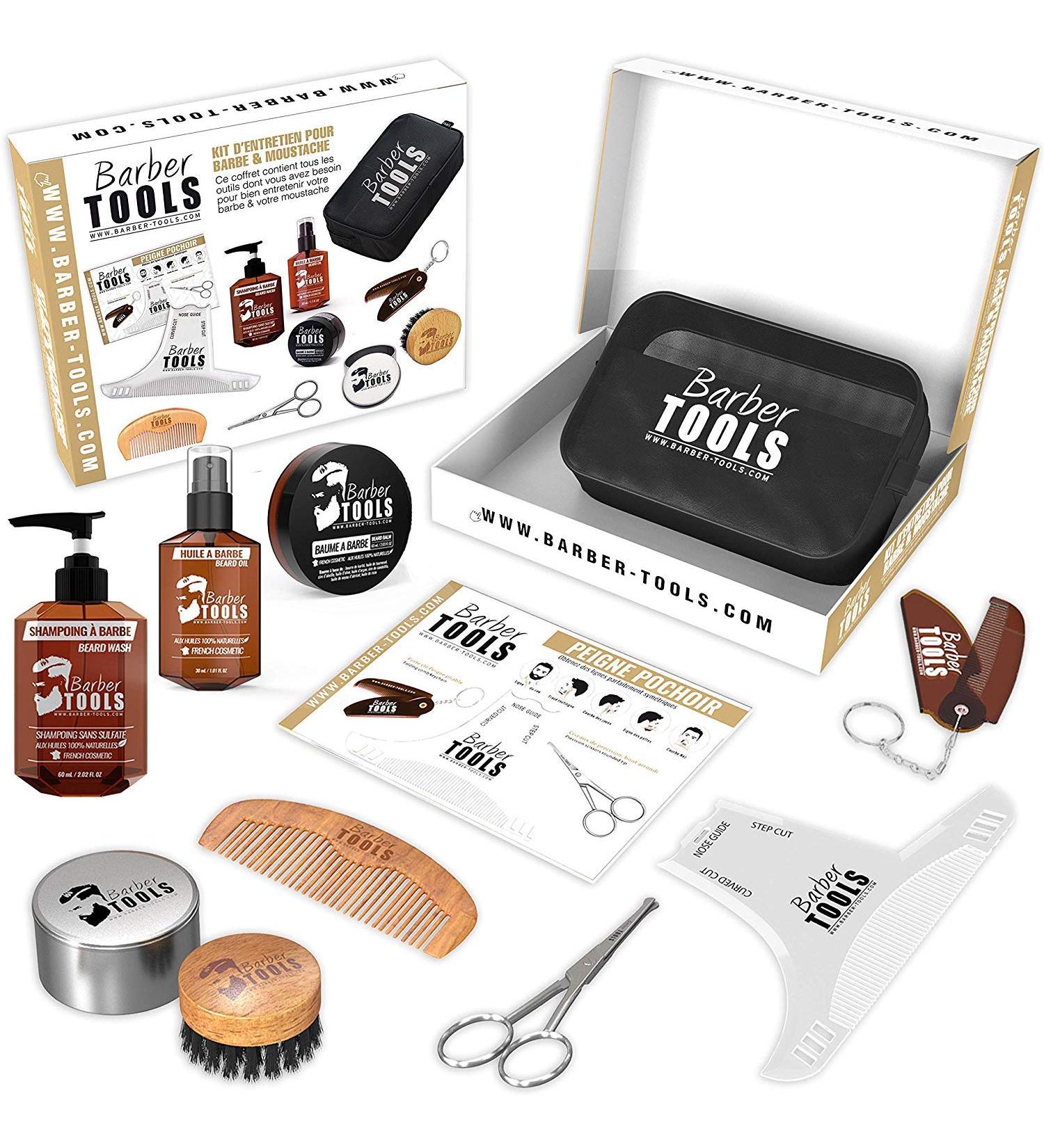 Premium Beard Care Set | Barber Tools & Shaving Kit | Made in France - International Shipping Available - Buy Online on GoSupps.com