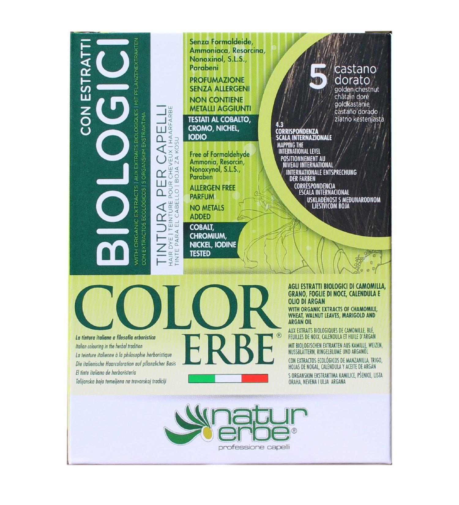 Naturerbe Colour Herb Extracts Organic Dye 05 Golden Brown - Buy Online on GoSupps.com