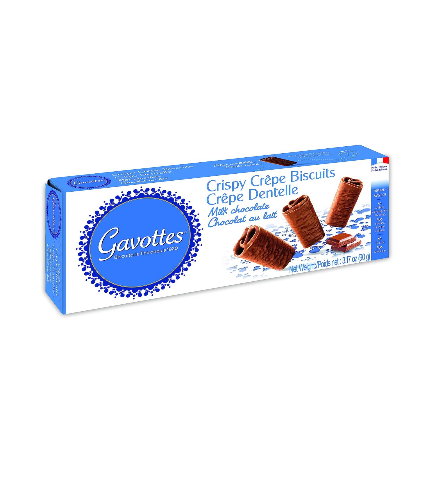 Gavottes Crispy Crepe Milk chocolate 90 gr - Buy Online on GoSupps.com