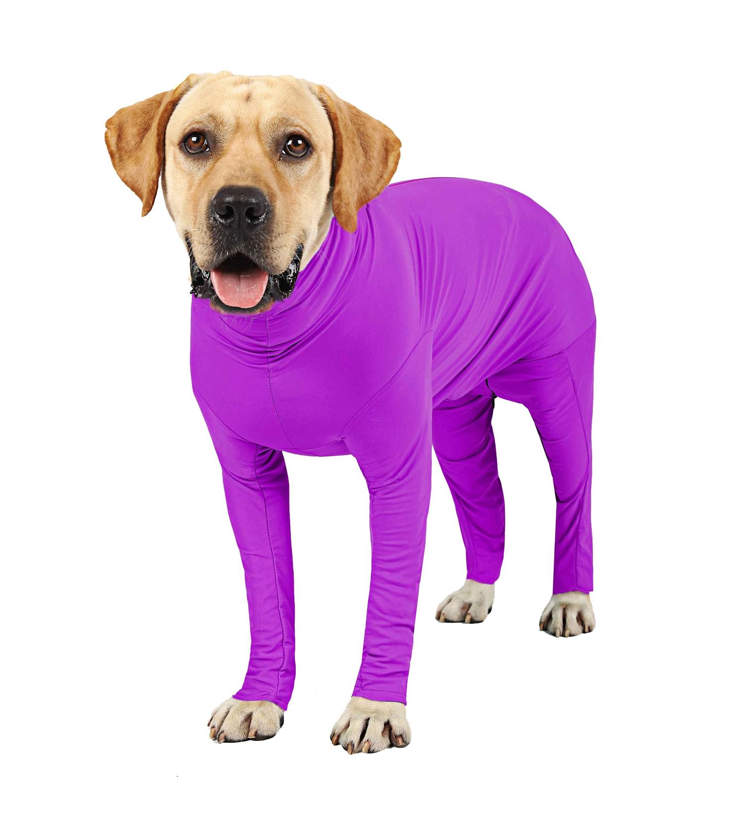 ETDANE Distractions Surgical Recovery Suit for Pets | Long-Sleeved Anti-Failure Pajamas for Male & Female Dogs | Violet XXXL | International Shipping Available - Buy Online on GoSupps.com