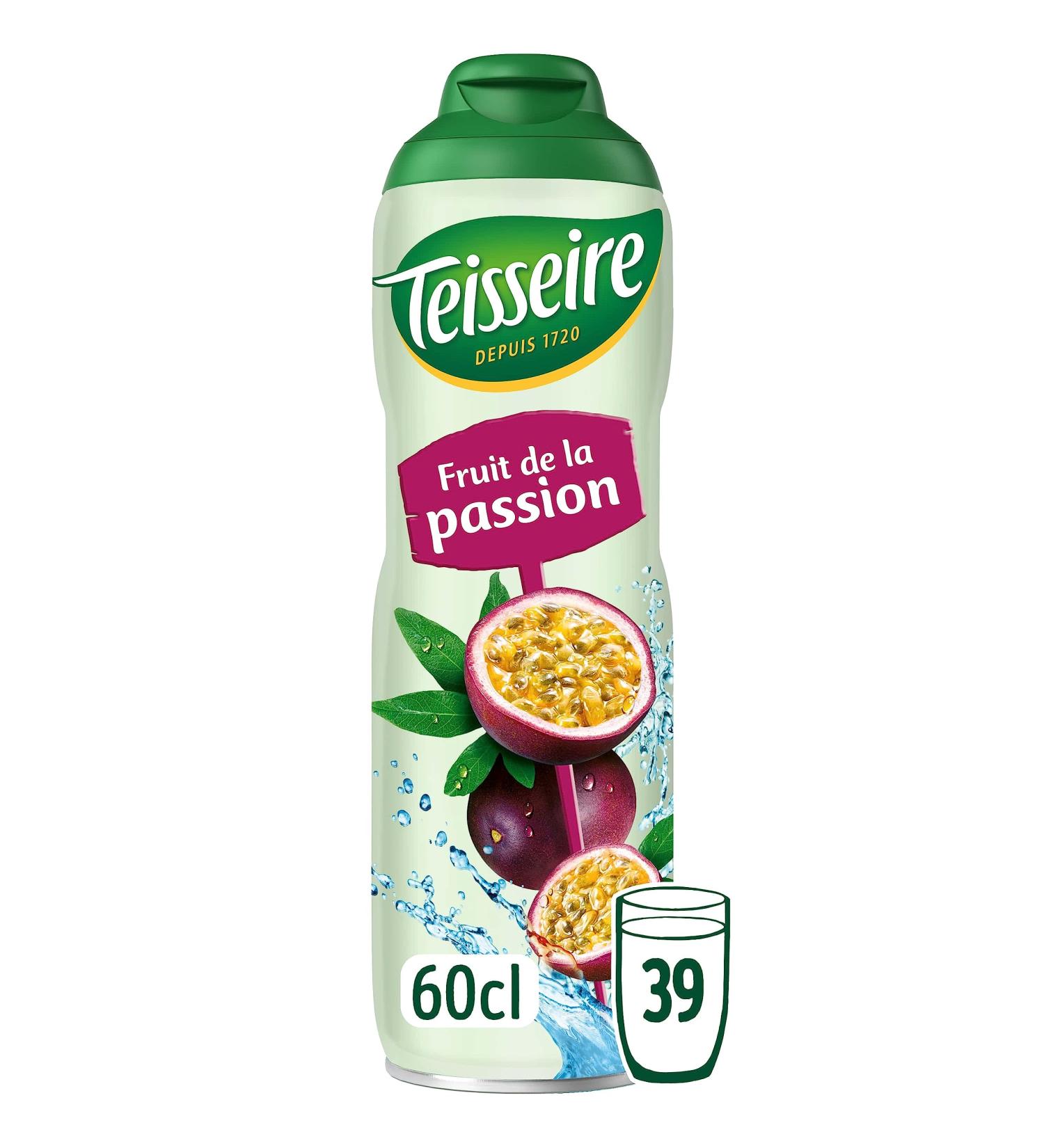Teisseire Passion Fruit Syrup for Refreshing Drinks Cocktails Recyclable Bottle (Pack of 1) - Buy Online on GoSupps.com