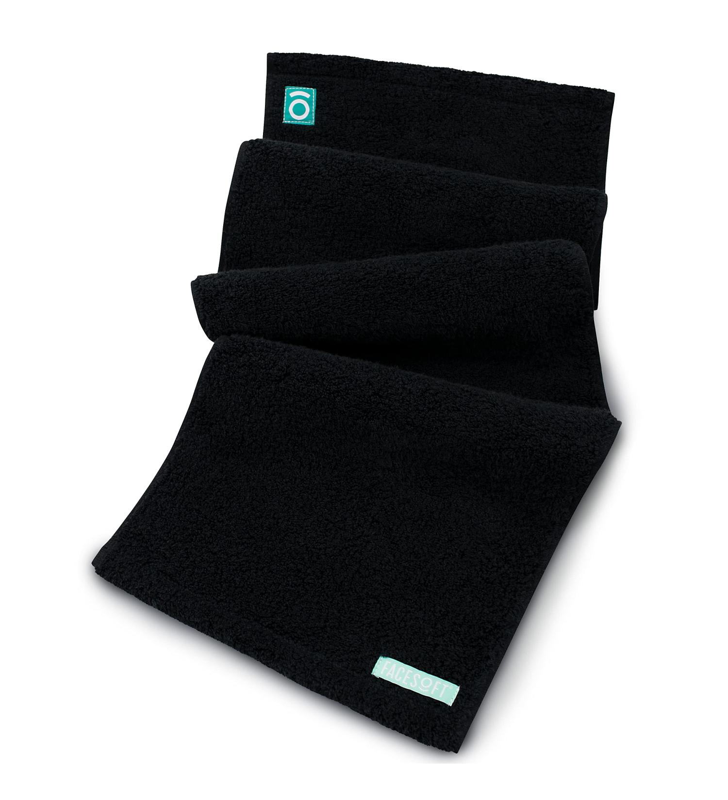 Facesoft Black Sweat Towel - 10x38 inches - Super Soft & Absorbent 100% Cotton - Buy Online on GoSupps.com