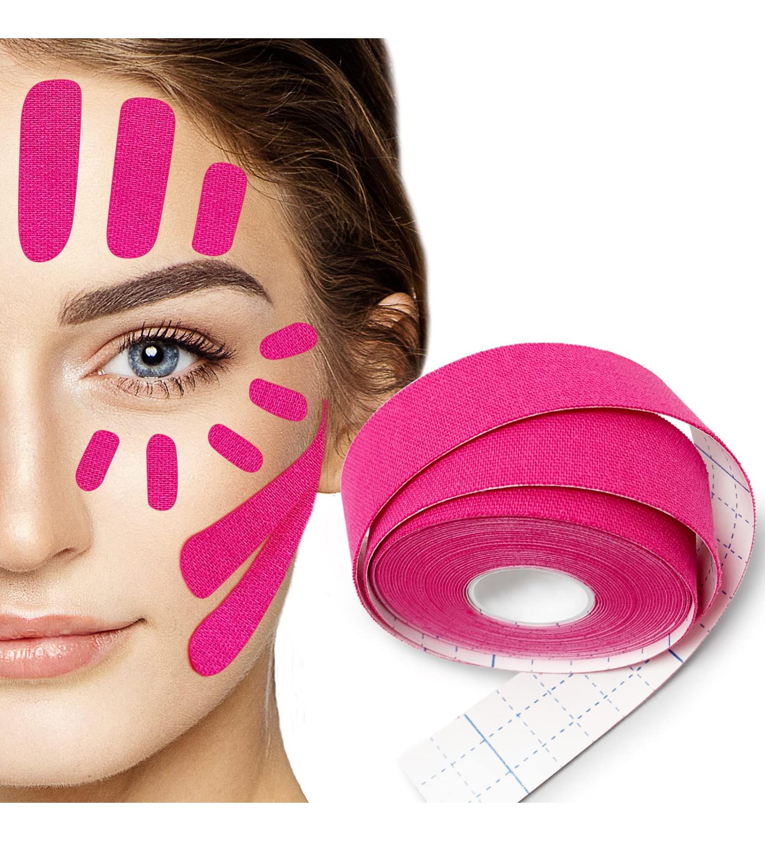 Wrinkle Patches - Anti Wrinkle Tape for Face, Eye, and Neck - Elastic Treatment Mask for Forehead, Frown Lines, and Neck Wrinkles - Chin Strap Sticker - 2.5CM*500CM - Buy Online on GoSupps.com