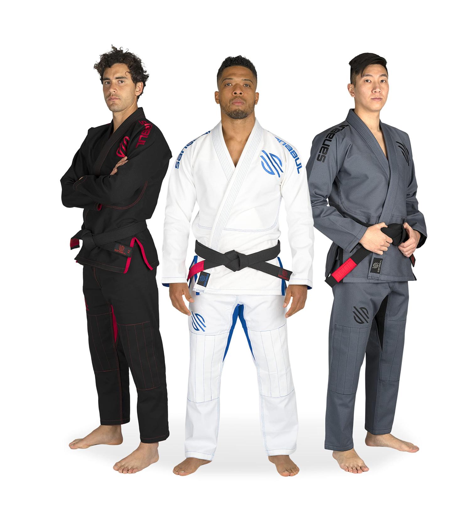 Sanabul Essential BJJ Gi - A2 White | Brazilian Jiu Jitsu Uniform - Buy Online on GoSupps.com