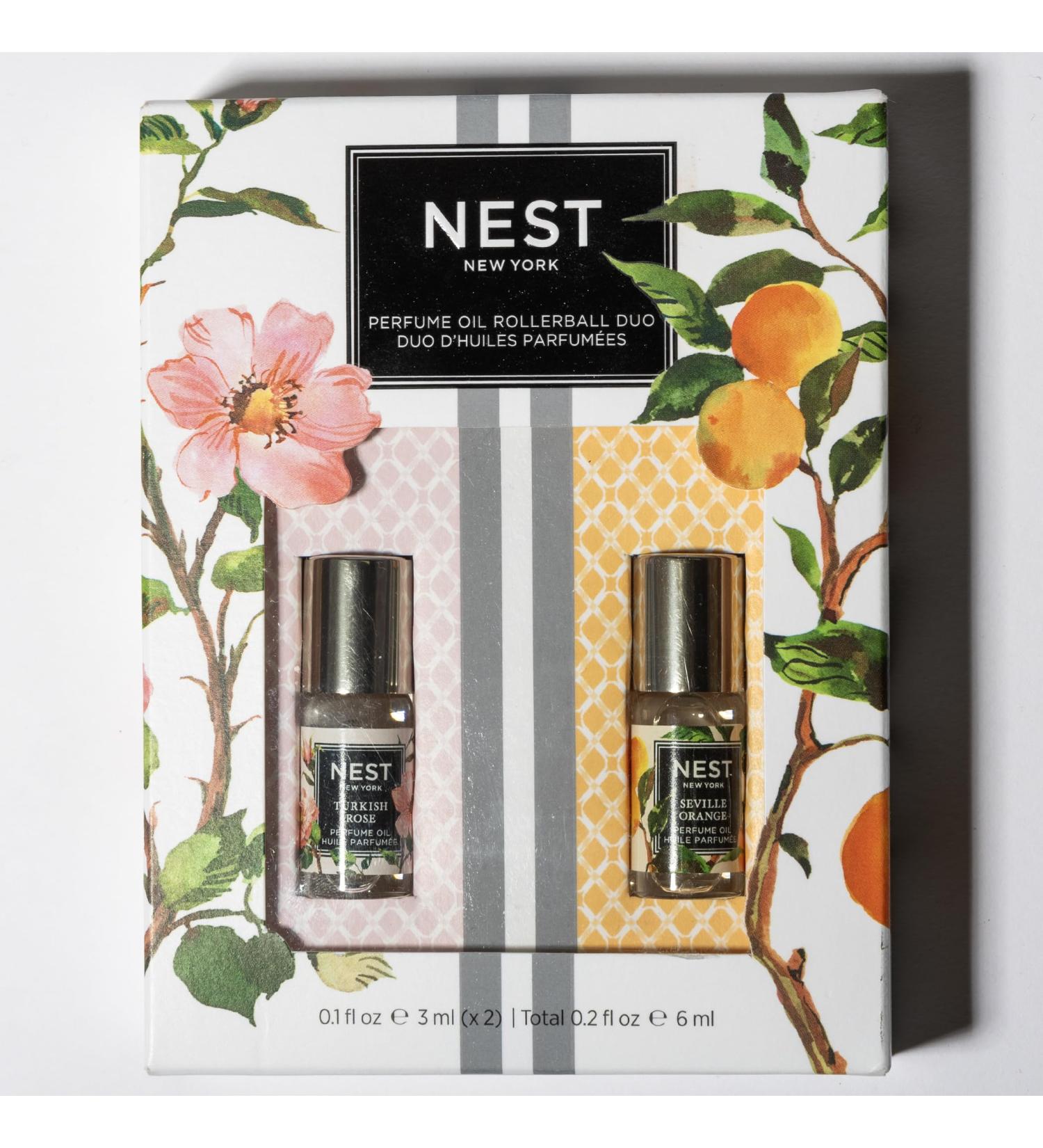 NEST New York Mini Perfume Oil Set Includes Turkish Rose and Seville Orange (2 X 0.1 Ounce) - Buy Online on GoSupps.com