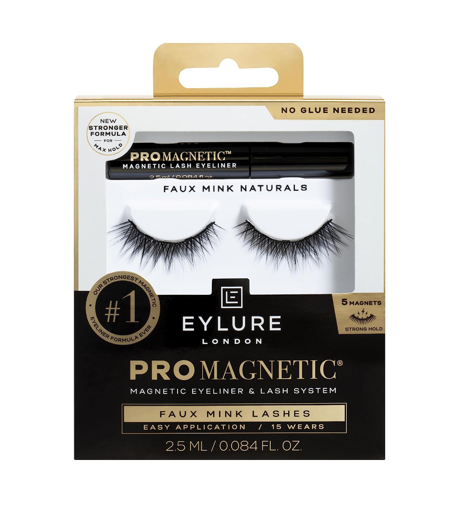 Eylure PROMAGNETIC Eyeliner & Lash Kit | Faux Mink Natural Eyelashes in Black - International Shipping Available - Buy Online on GoSupps.com