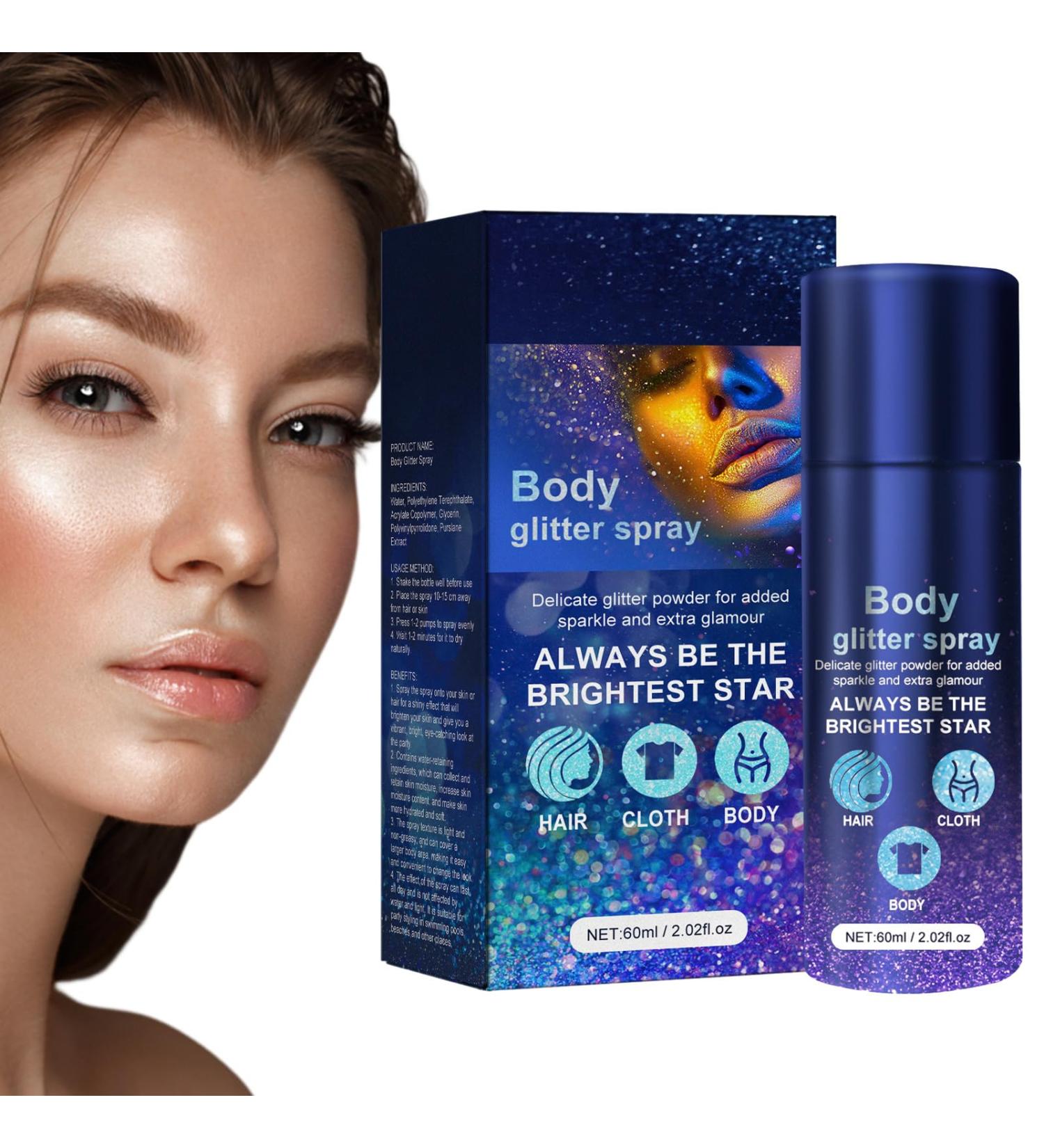  Duqulle Water Resistant Glitter Makeup Powder Daily Face Makeup for Home Work Dating Meeting Stage Shows Duqulle - Buy Online on GoSupps.com