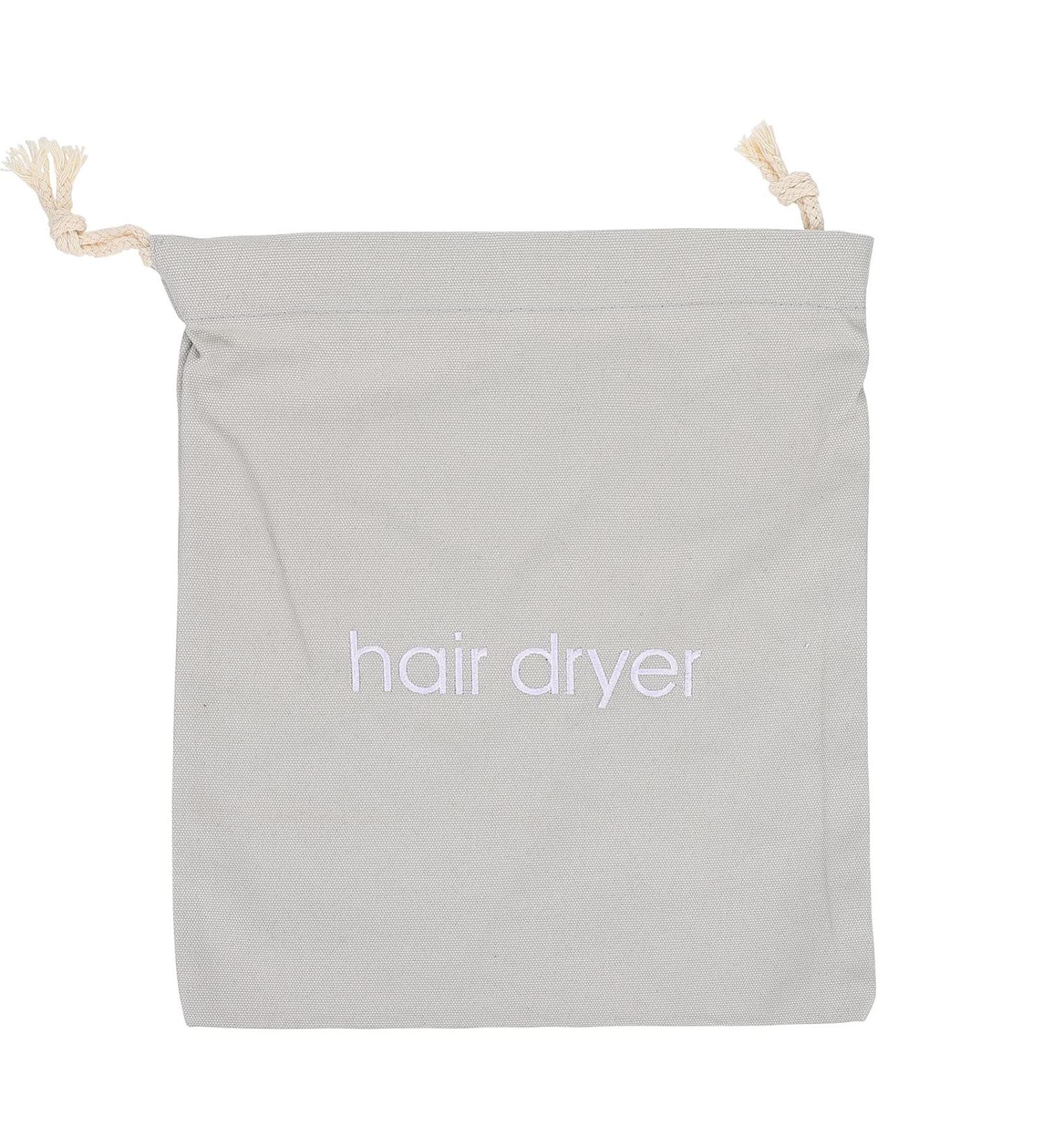 CALLARON Hair Dryer Pouch Hair Dryer Storage Bag Traveling Makeup Bag Guest Bathroom Essentials Drawstring Bag Hair Curler Light Grey - Buy Online on GoSupps.com