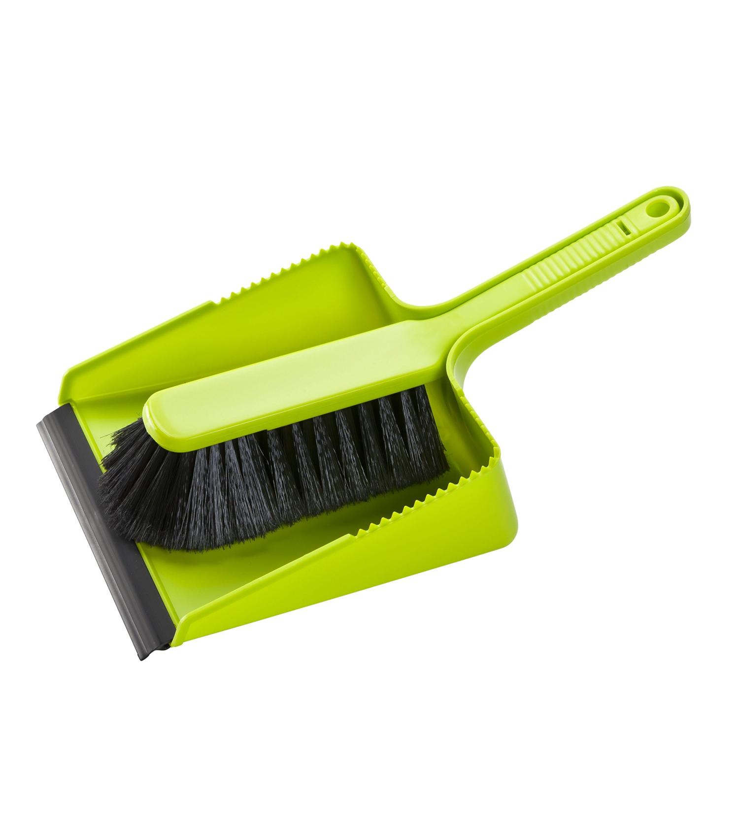 haug brushes - sweeping set - ideal for removing all types of dirt - colour: green - size: 34 x 18.5 x 7 cm - Made in Germany