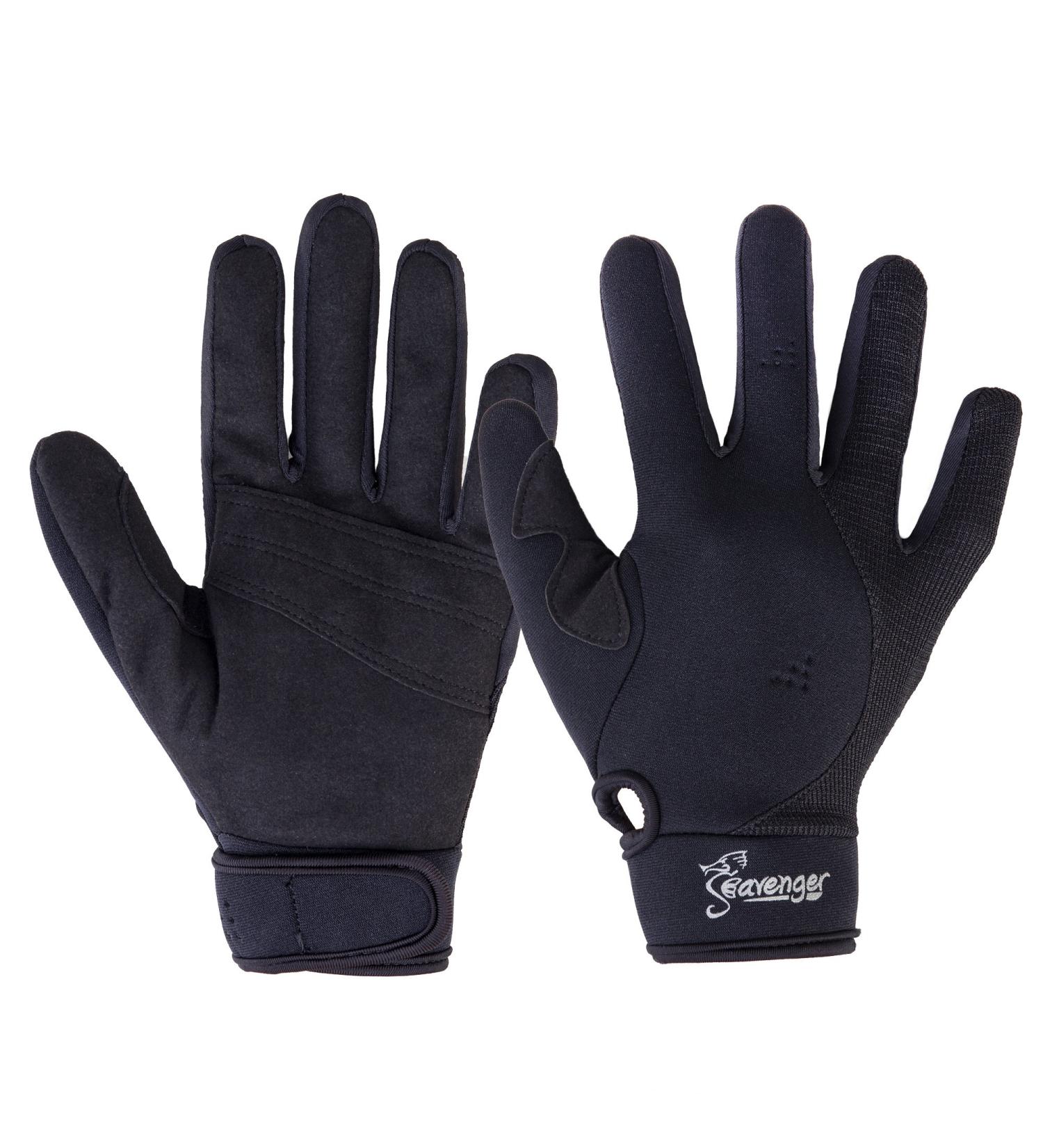 Seavenger Abyss 1.5mm Neoprene Diving Gloves X-Large - Ebony Black - Buy Online on GoSupps.com