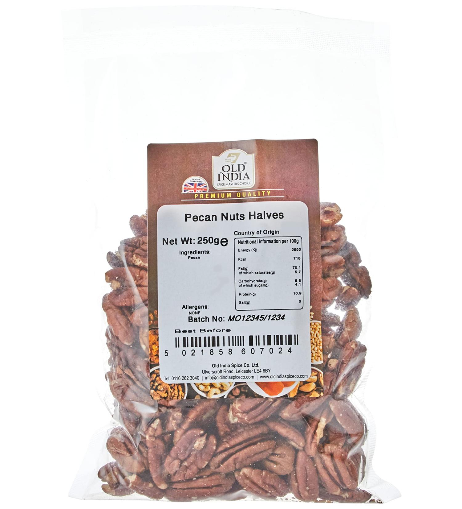 Old India Pecan Nuts Halves 250g - Buy Online on GoSupps.com