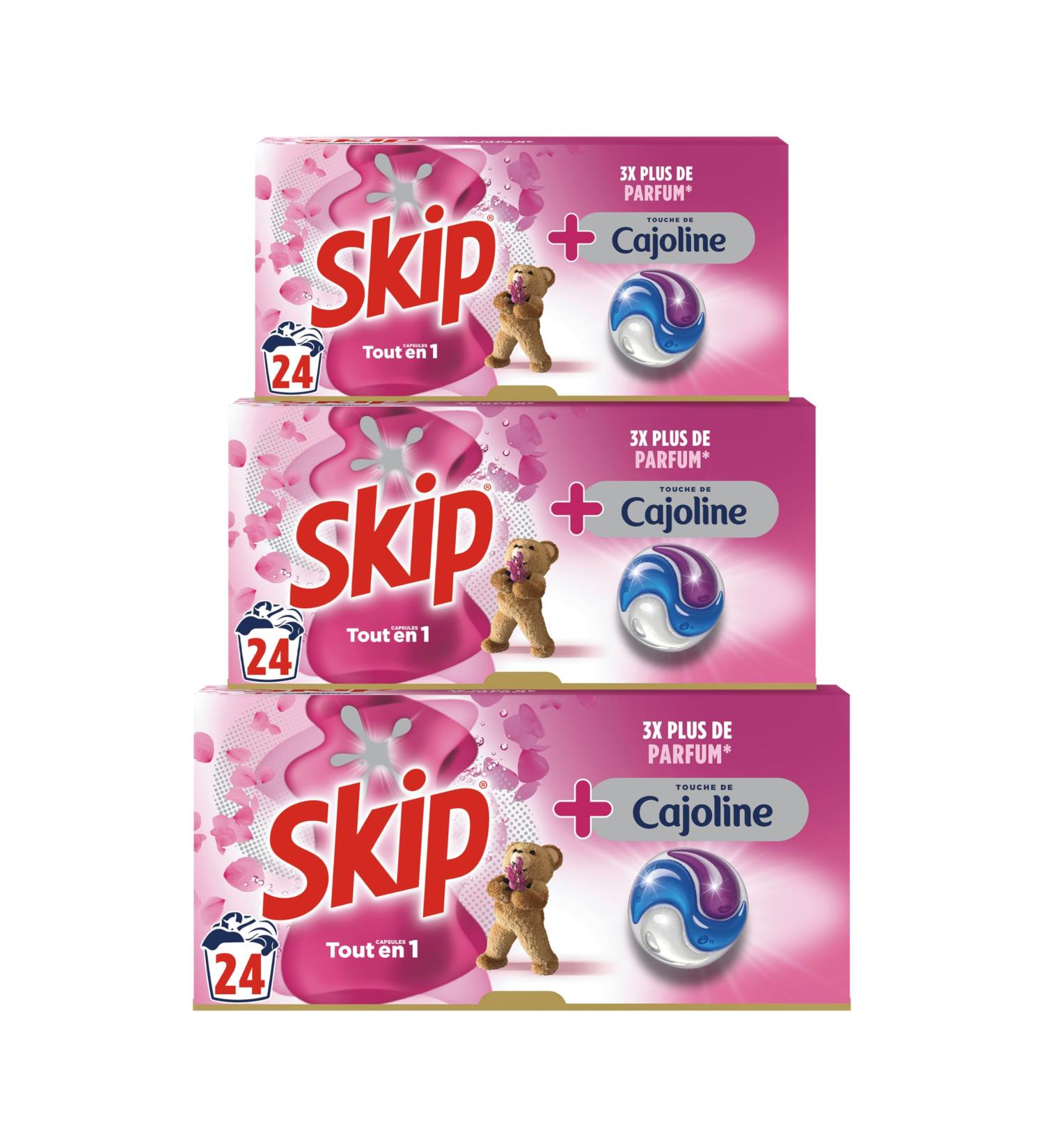 Skip Detergent Capsules All-in-1 Cajoline Touch 3 x 24 Washes - Buy Online on GoSupps.com