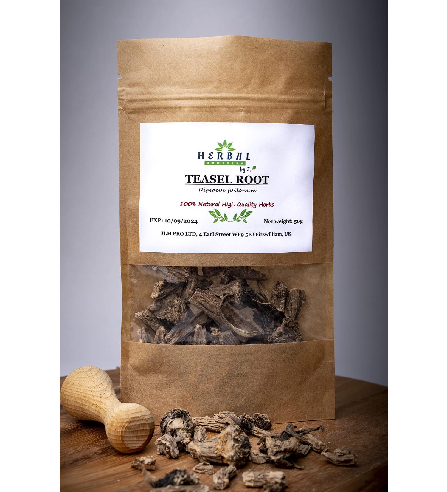 Fuller's Teasel Cut Root Tea Dried Lyme Herb 50g - Dipsacus fullonum - Herbal Remedies by J. - Szczec korzen - Buy Online on GoSupps.com