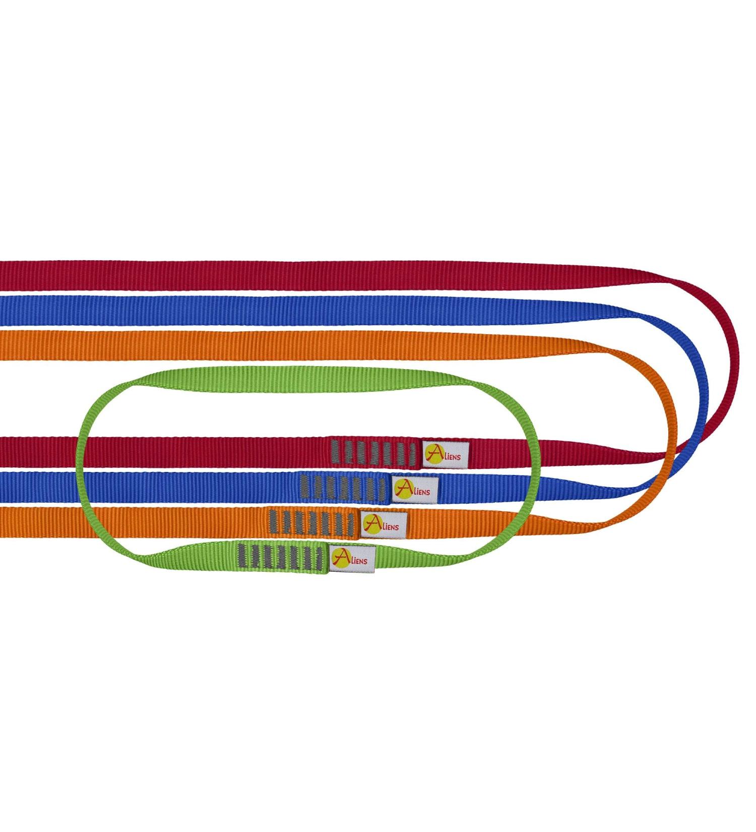 ALIENS Webbing Sling Set - 4 Durable Slings (30/60/80/120 cm) | 22 kN Breaking Load & 16 mm Width - International Shipping Available - Buy Online on GoSupps.com